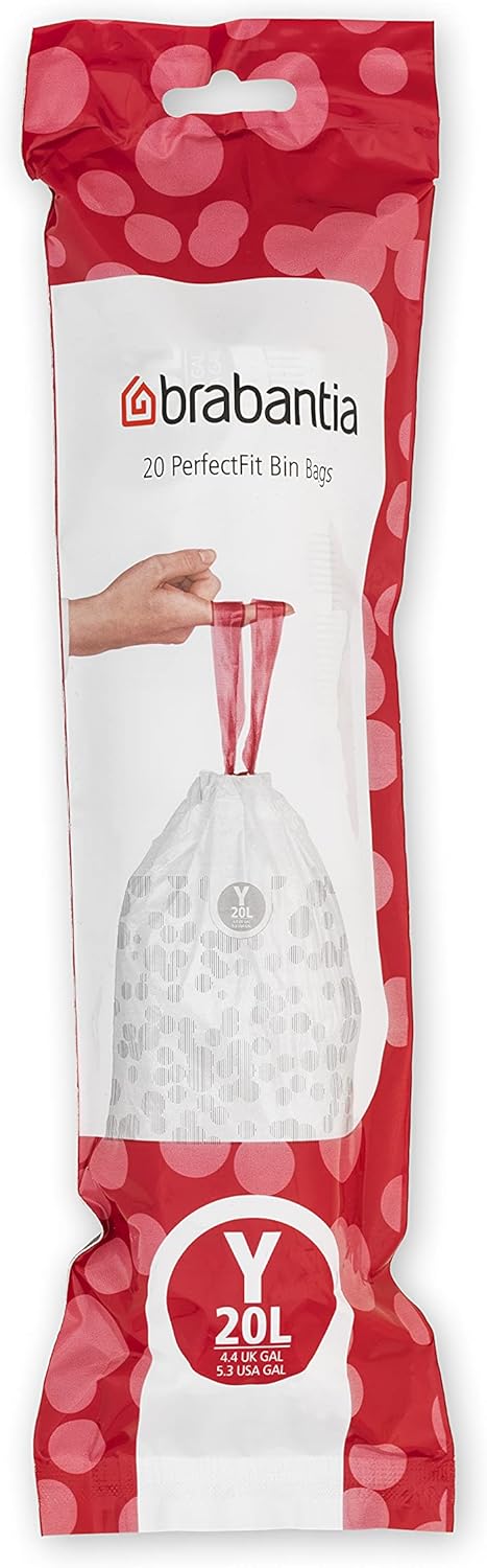 Brabantia - PerfectFit Bin Liners Multipack (Size Y/20 Litre) Thick Plastic 7