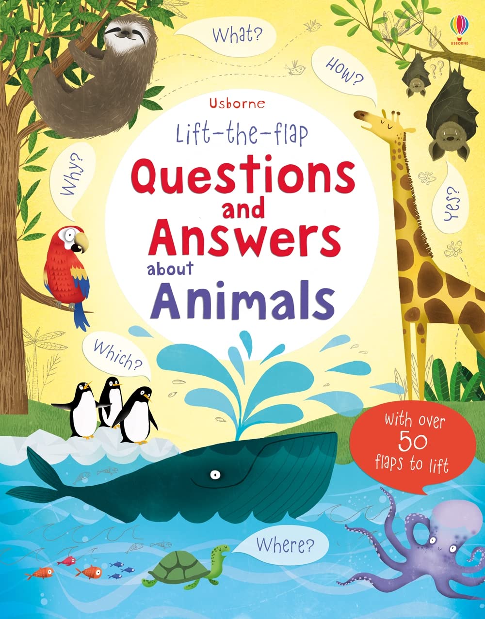 Usborne Lift the Flap Questions & Answers about Animals Book | Hardcover 1