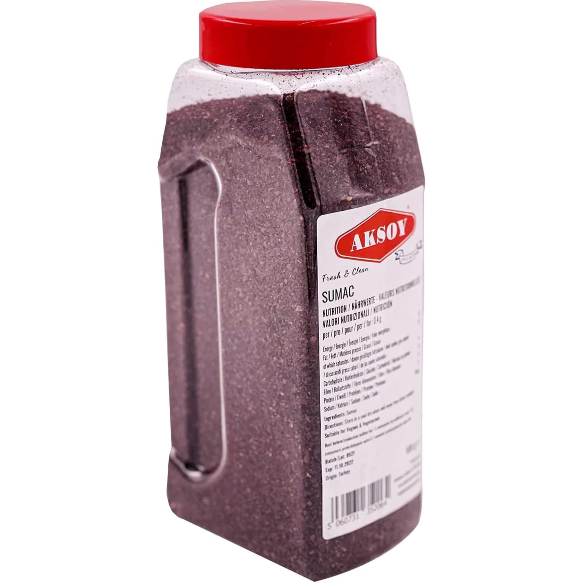 Aksoy Premium Ground Sumac 500g Jar – 100% Natural, Fresh & Tangy Spice for Middle Eastern Cooking