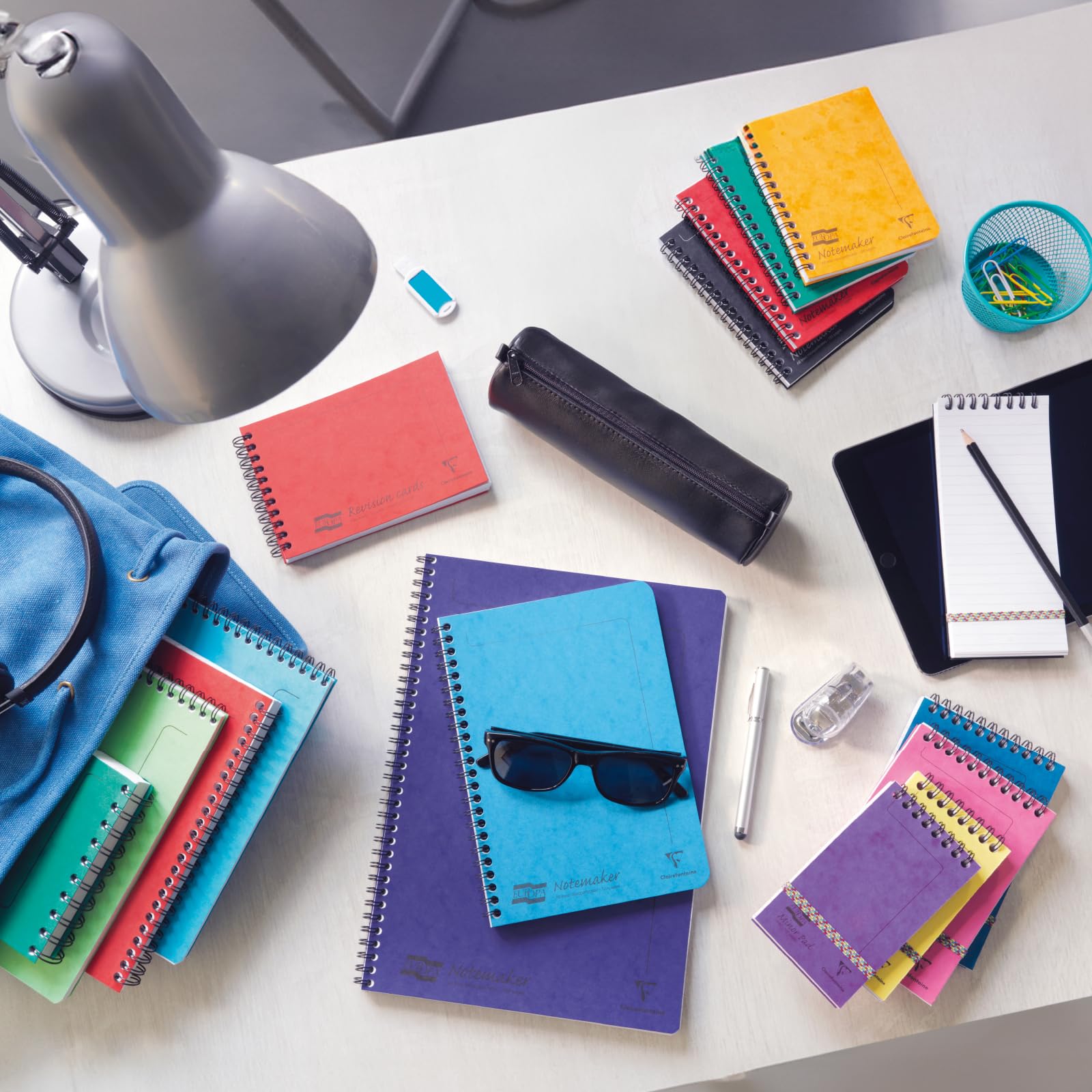 Clairefontaine Notemakers Europa Spiral Notebook - A4, Ruled, Green | 90 g/m² Velvet Vellum Paper 5