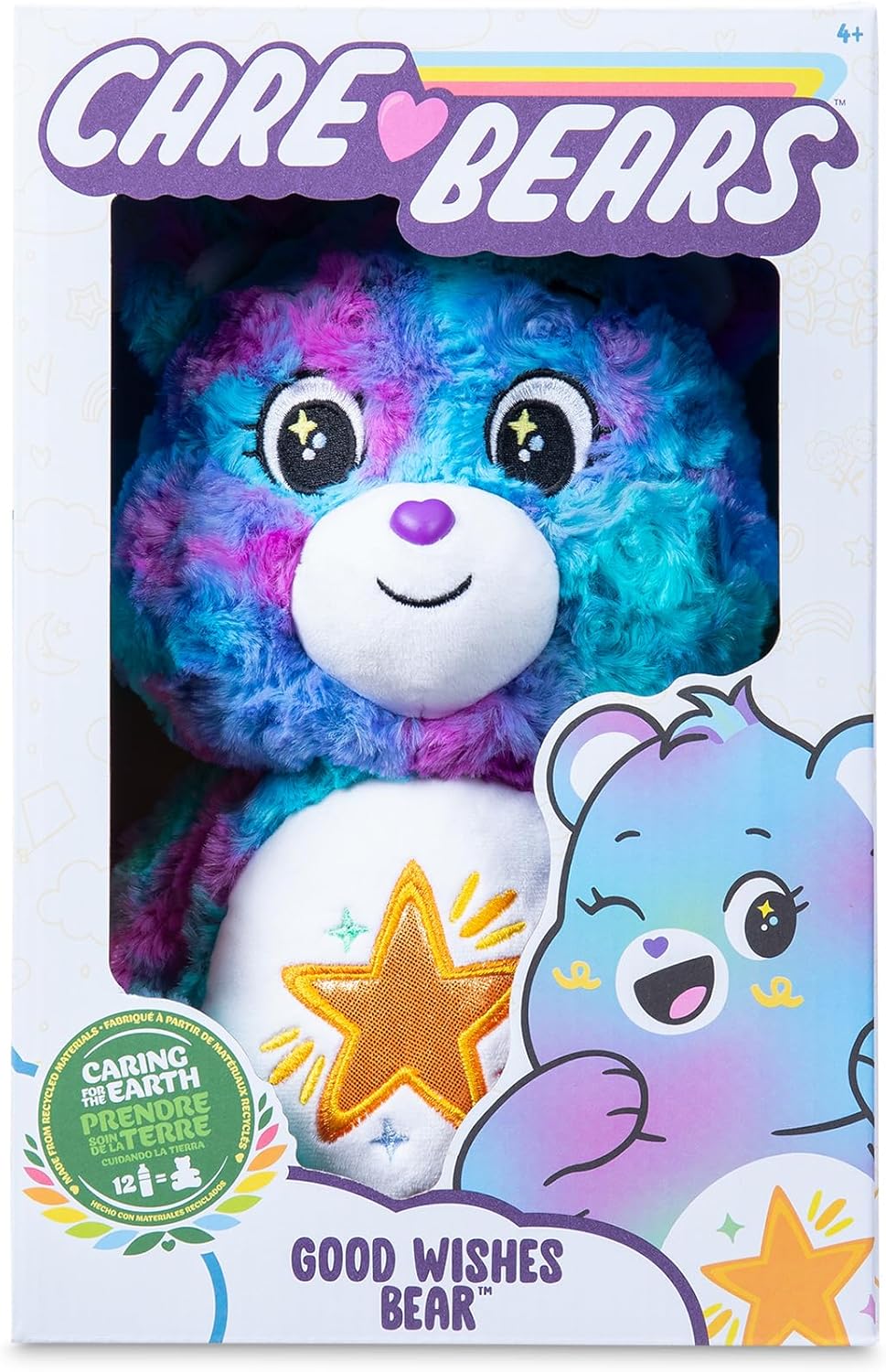 Care Bears Good Wishes Bear - 35cm Plush Toy for Kids 4 Years and Up