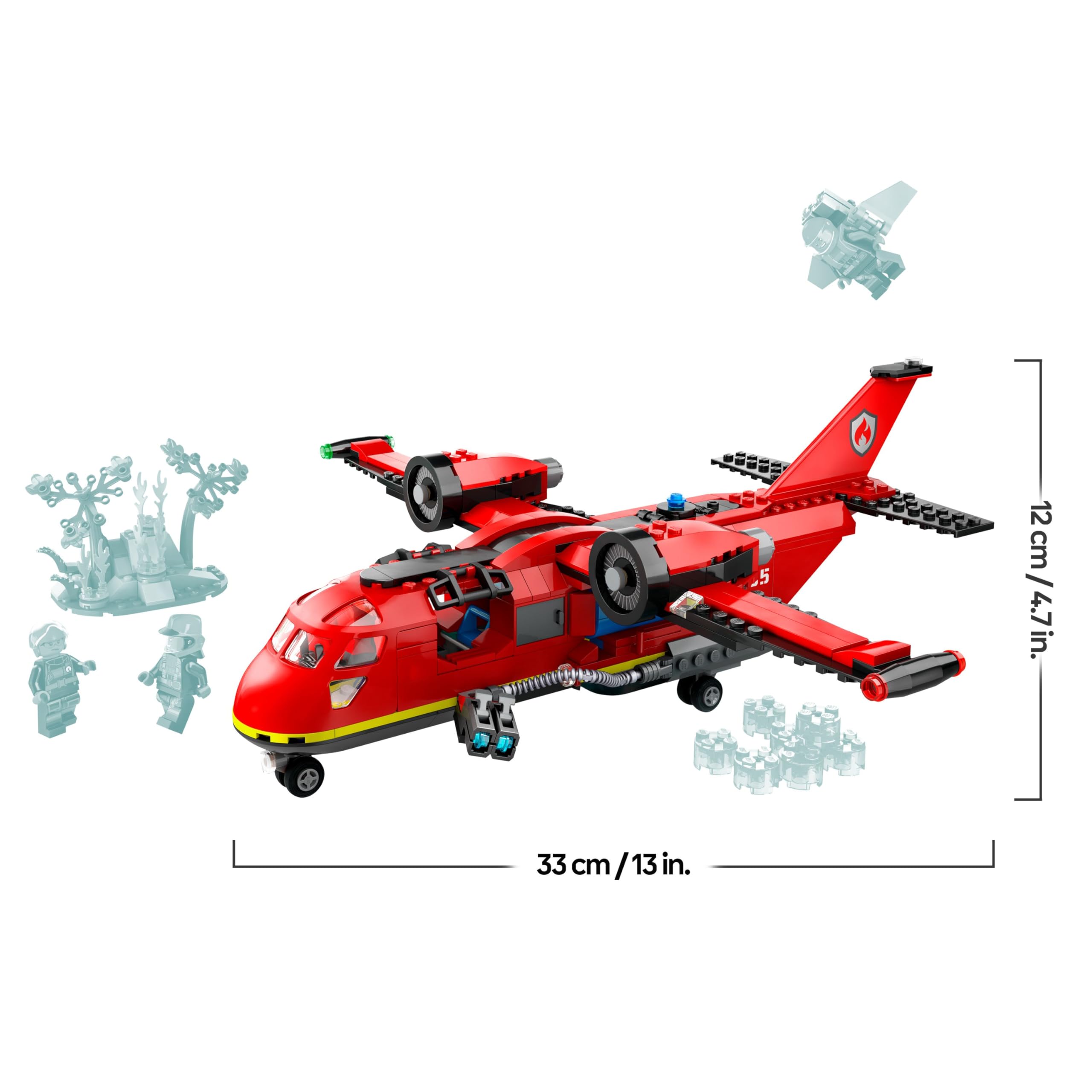 LEGO City Fire Rescue Plane Toy - 478-Piece Building Set for Ages 6 and Up 12