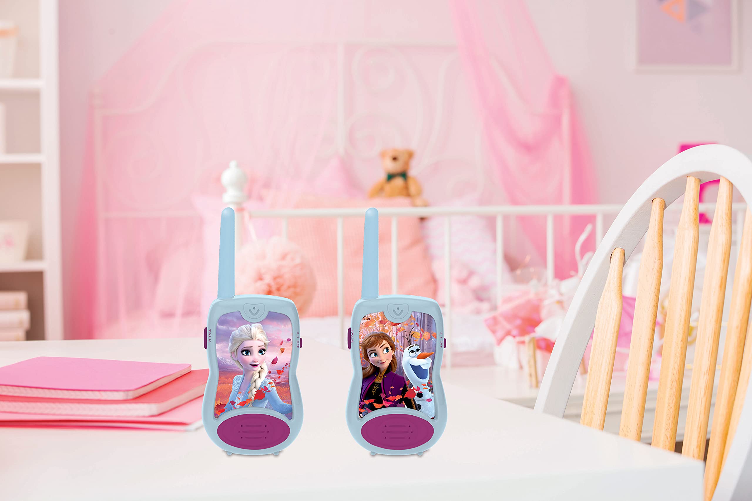 LEXIBOOK Frozen Walkie-Talkies - 2 Communication Channels | 100m Range | Ages 3-8 4