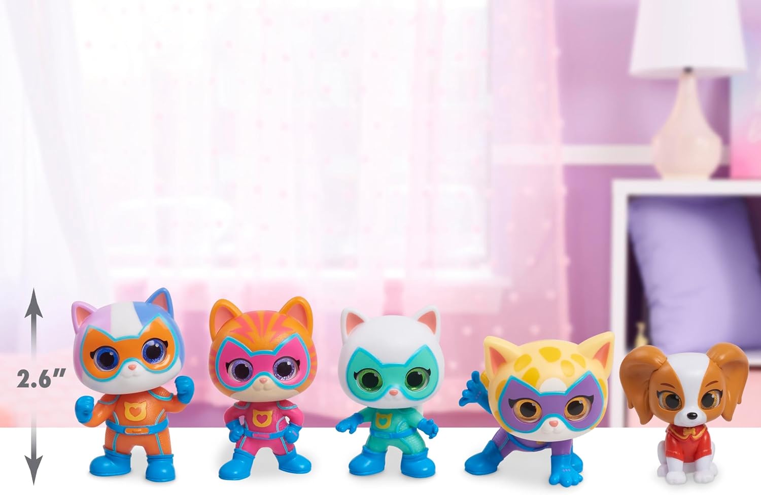 Disney Junior SuperKitties Hero Squad Figure Set - 5-Piece Action Figure Playset for Ages 3+ 3