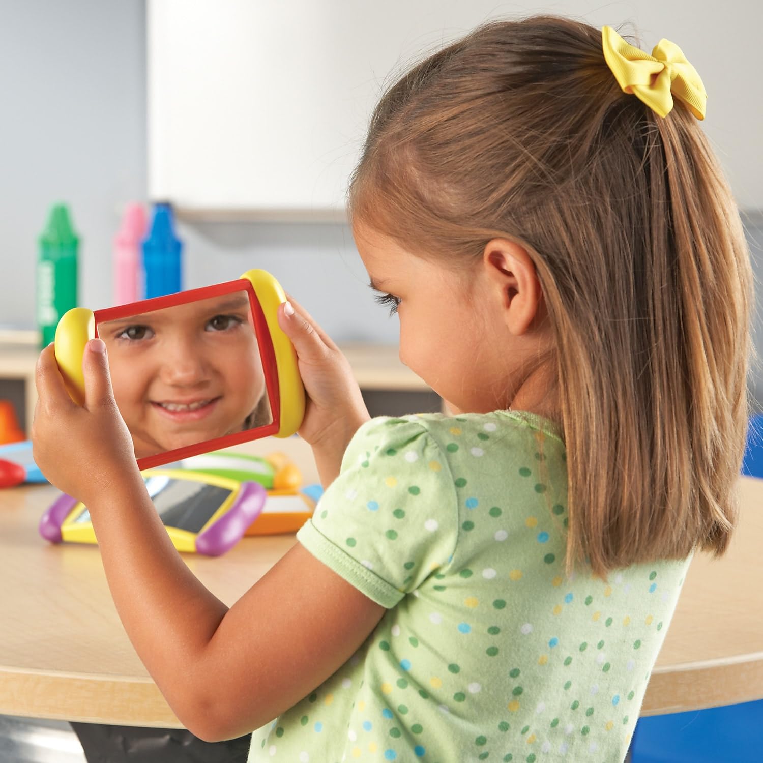 Learning Resources All About Me 2-in-1 Mirrors - Set of 6 | Encourages Self-Awareness & Emotional Learning