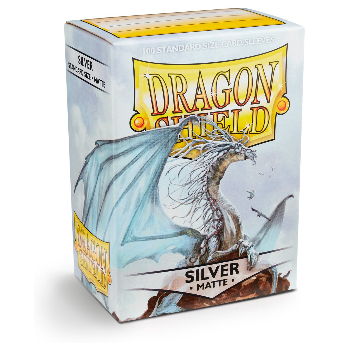 Dragon Shield Matte Standard Size Sleeves 100 Pack - Silver 3