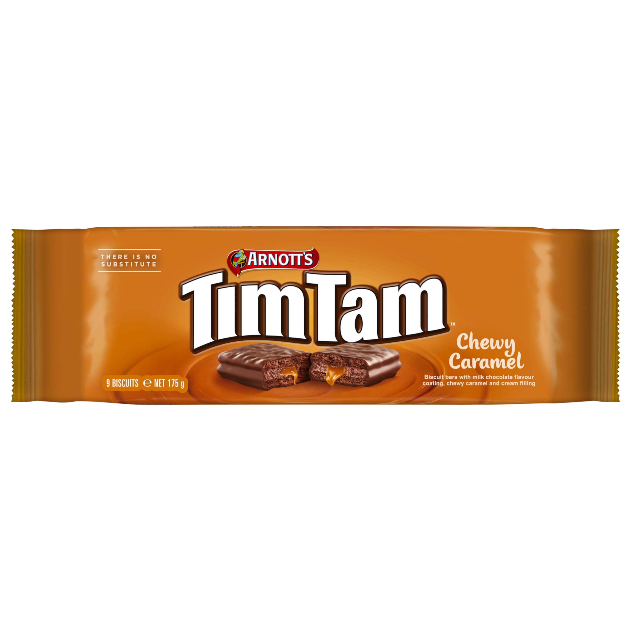 Tim Tam - Chewy Caramel Biscuit Bars with Milk Chocolate Coating (175g)