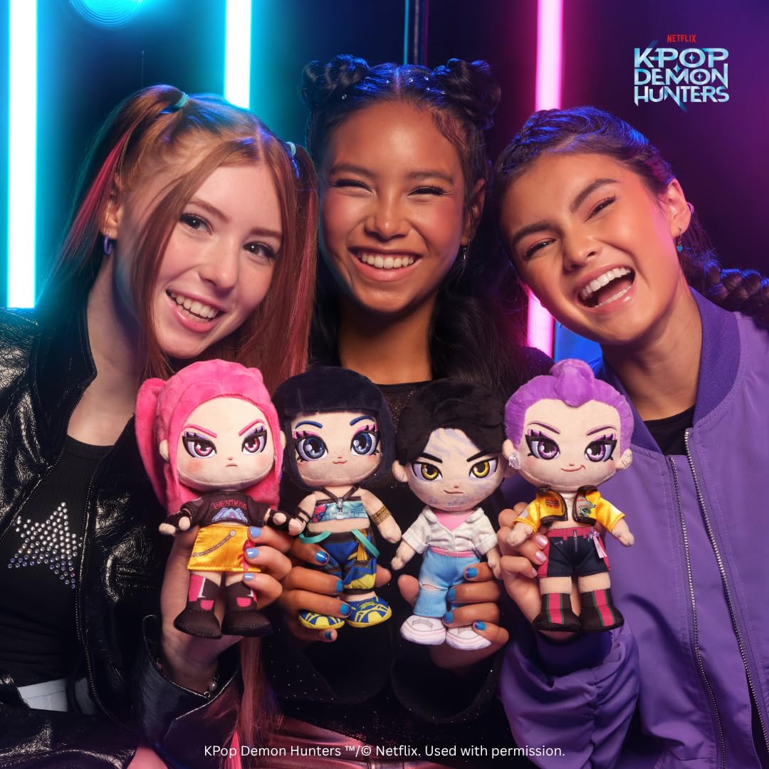 Jazwares KPop Demon Hunters Zoey Plush - 8-Inch Collectible Stuffed Toy | Ages 3+
