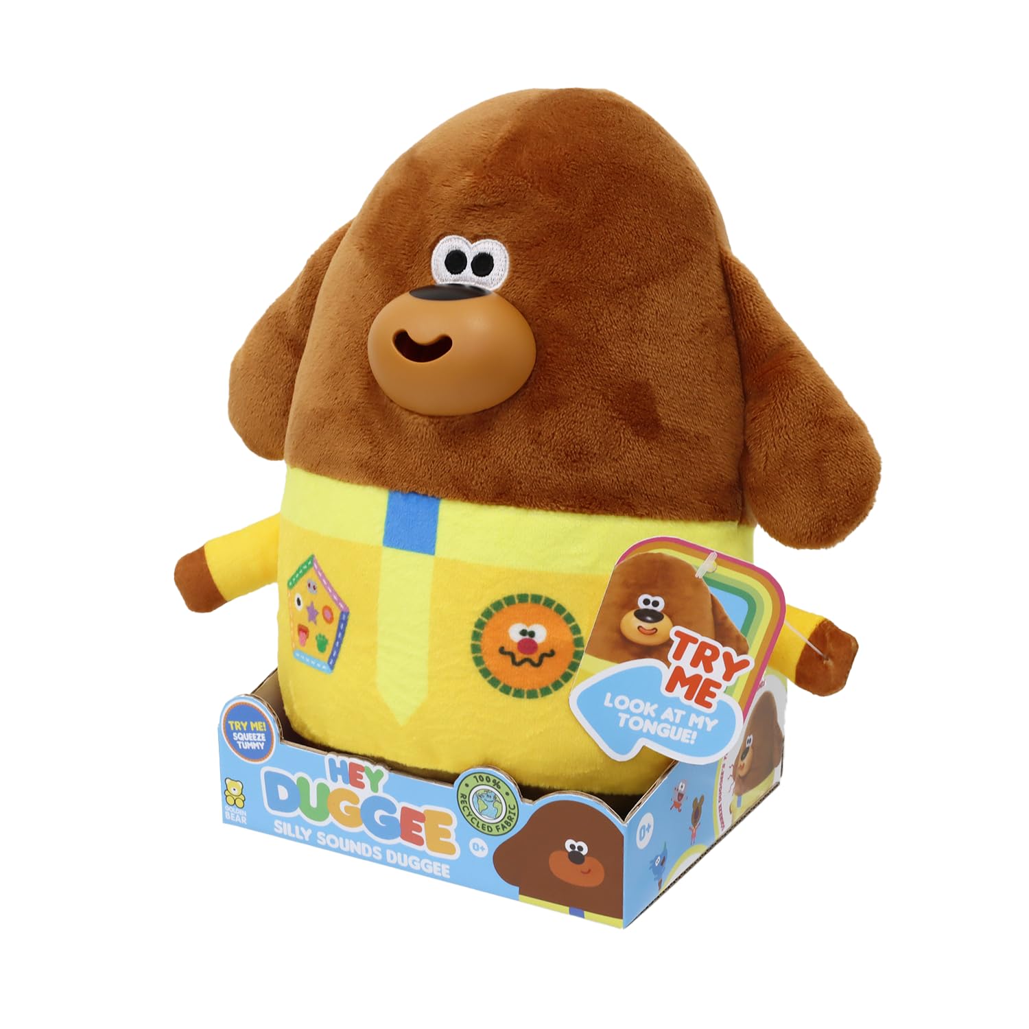 Hey Duggee Silly Sounds Duggee Teddy Bear - Squeeze & Laugh Interactive Plush Toy 16