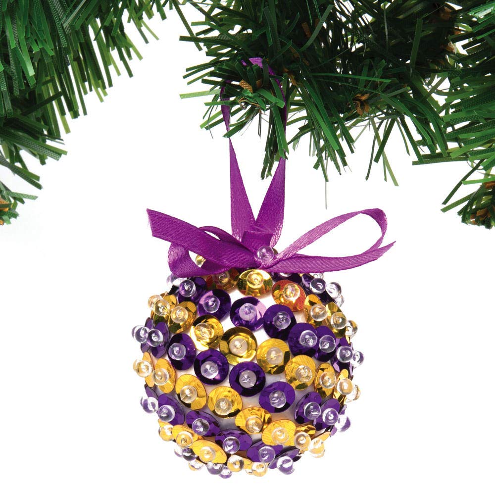 Baker Ross Sequin Bauble Decoration Kits – Pack of 3, Make Your Own Christmas Craft 7