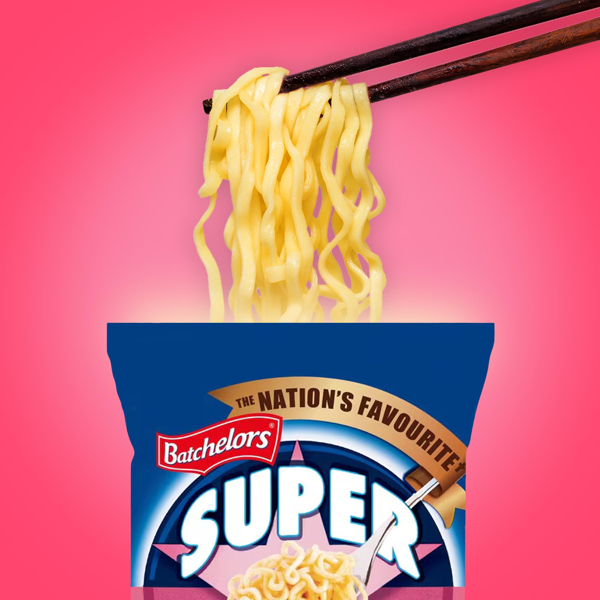 Batchelors Super Noodles Bacon Flavour Instant Snack 90g 9
