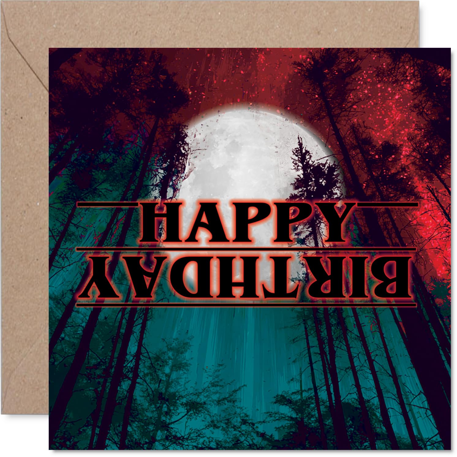 Stuff4 Sci Fi Themed Birthday Card for Men & Women | 145mm Square | Uncoated Interior 1