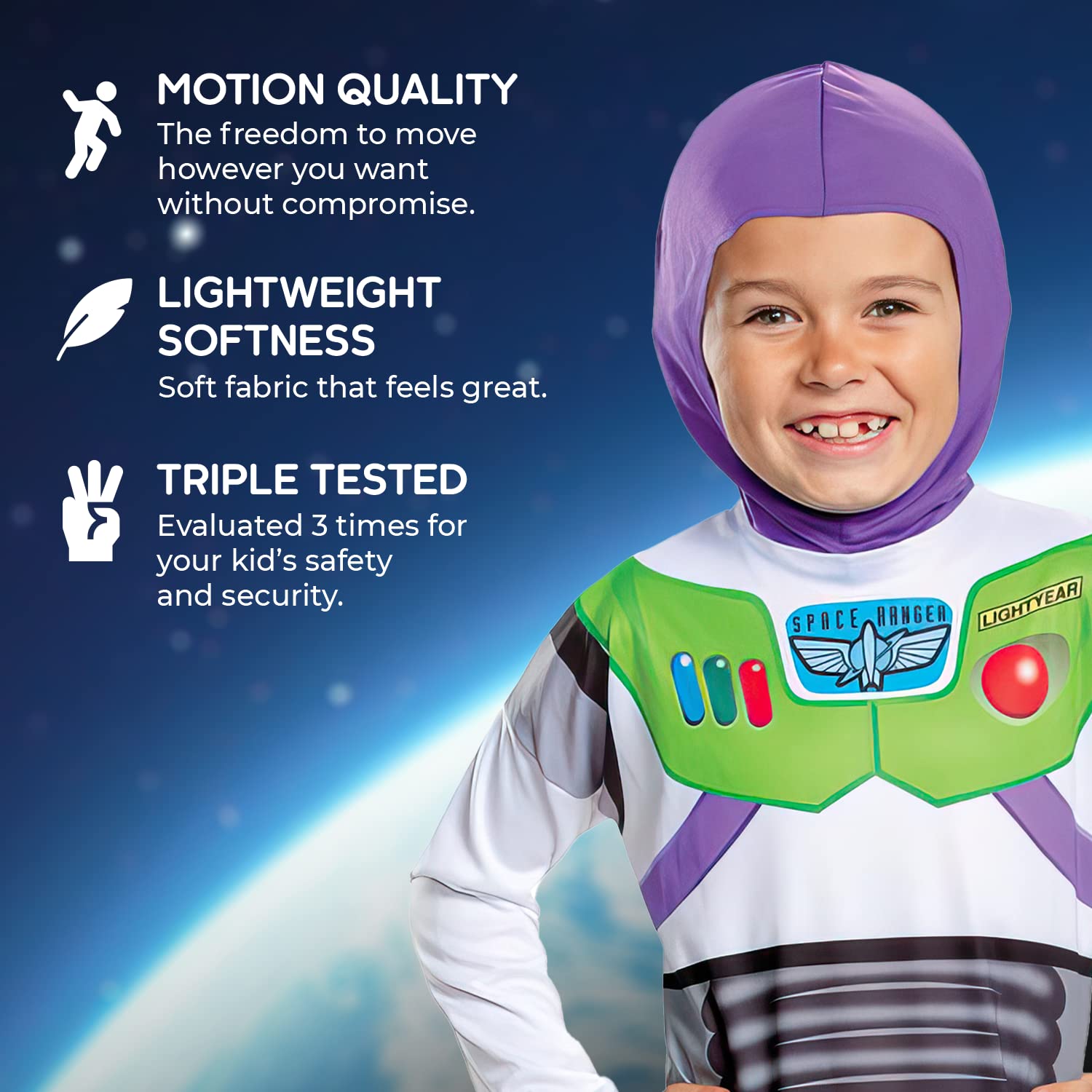 Disguise Buzz Lightyear Costume - Kids Unisex Toy Story Dress Up 5