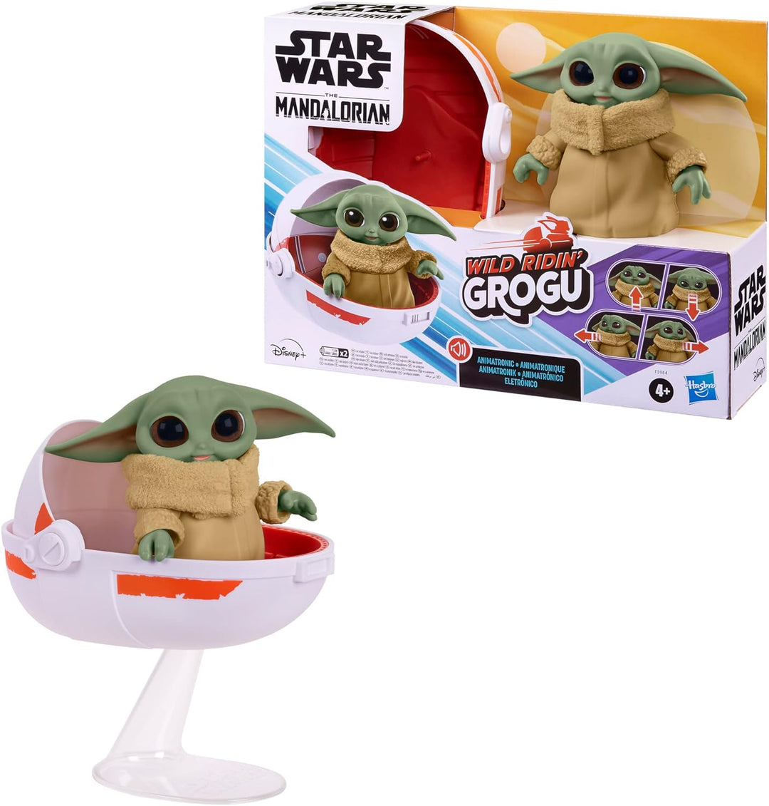 Star Wars Wild Ridin' Grogu, The Child Animatronic, Sound and Motion Combinations, Toy for Kids Ages 4 and Up