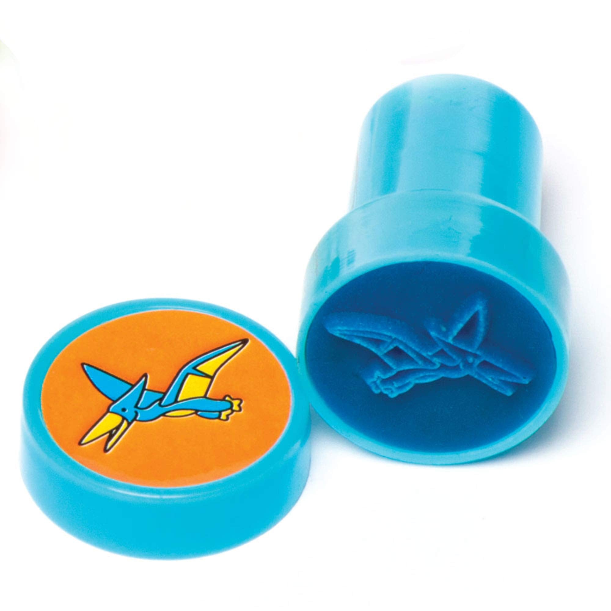 Baker Ross Dinosaur Self-Inking Stampers - Arts & Crafts Toy for Kids, 10-Pack with Assorted Designs 3