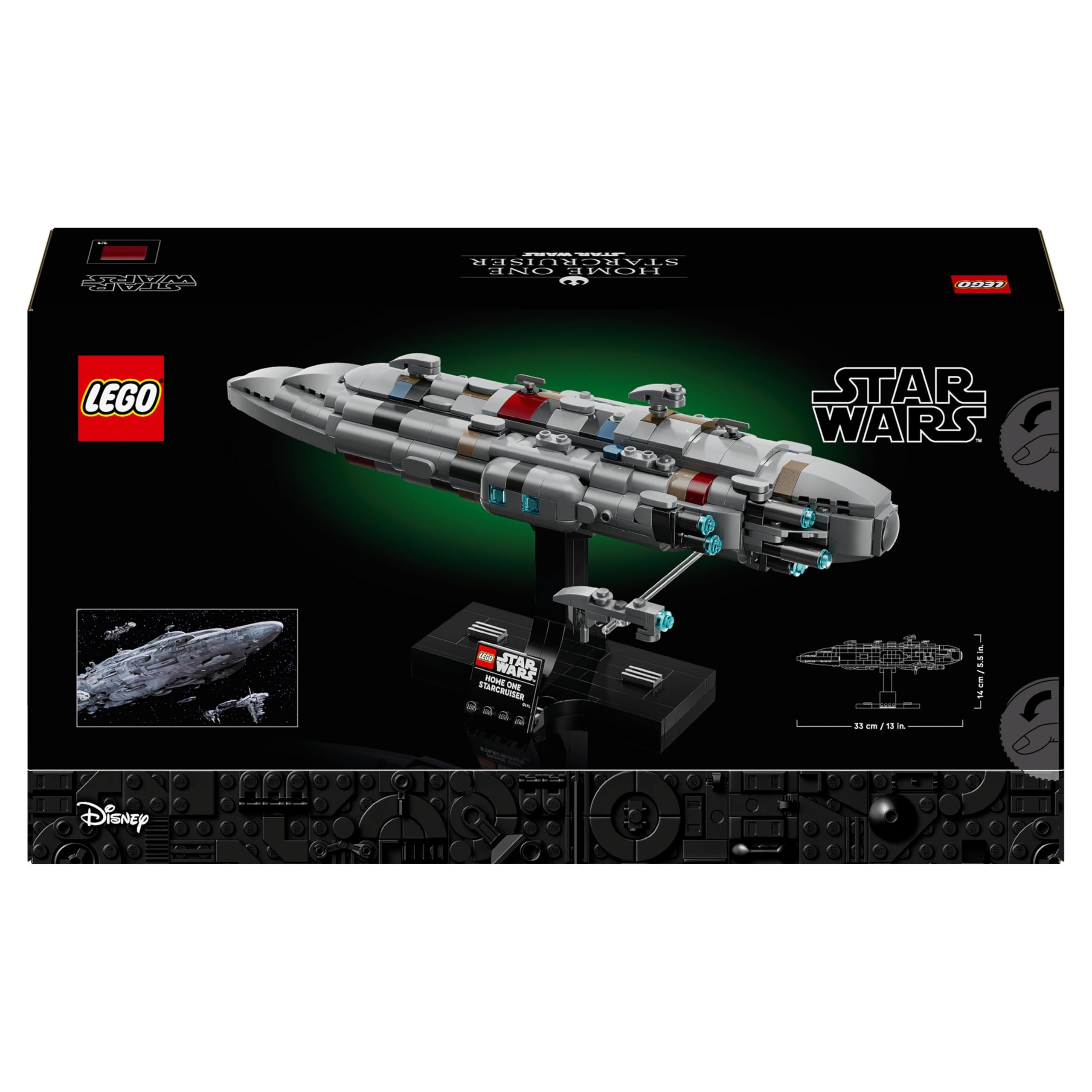 LEGO Star Wars 75405 Home One Starcruiser Building Set - Collectible Build-and-Display Model for Adults