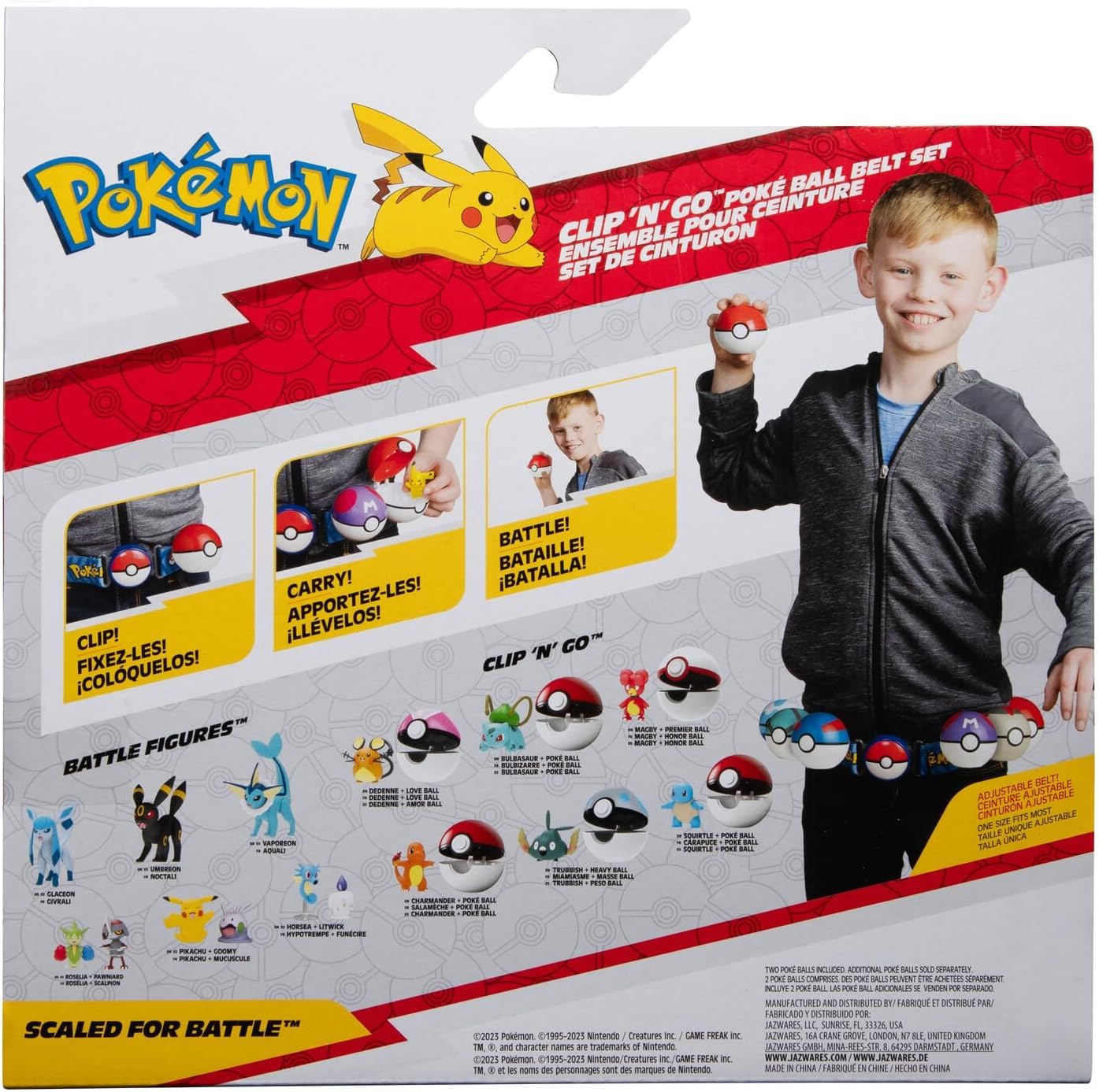 Pokémon Clip ‘N’ Go Belt Set - Pikachu Battle Figure with Poké & Level Balls 14