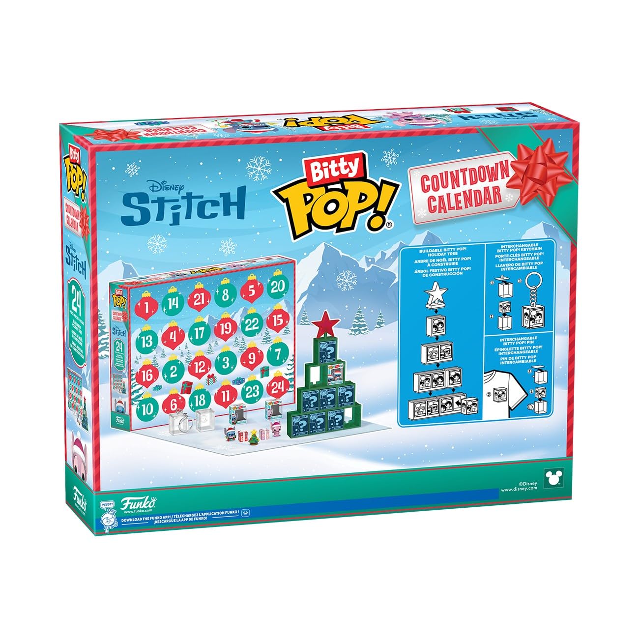 Funko Bitty Pop! Countdown Calendar: Stitch Holiday - Lilo and Stitch Advent Calendar 9
