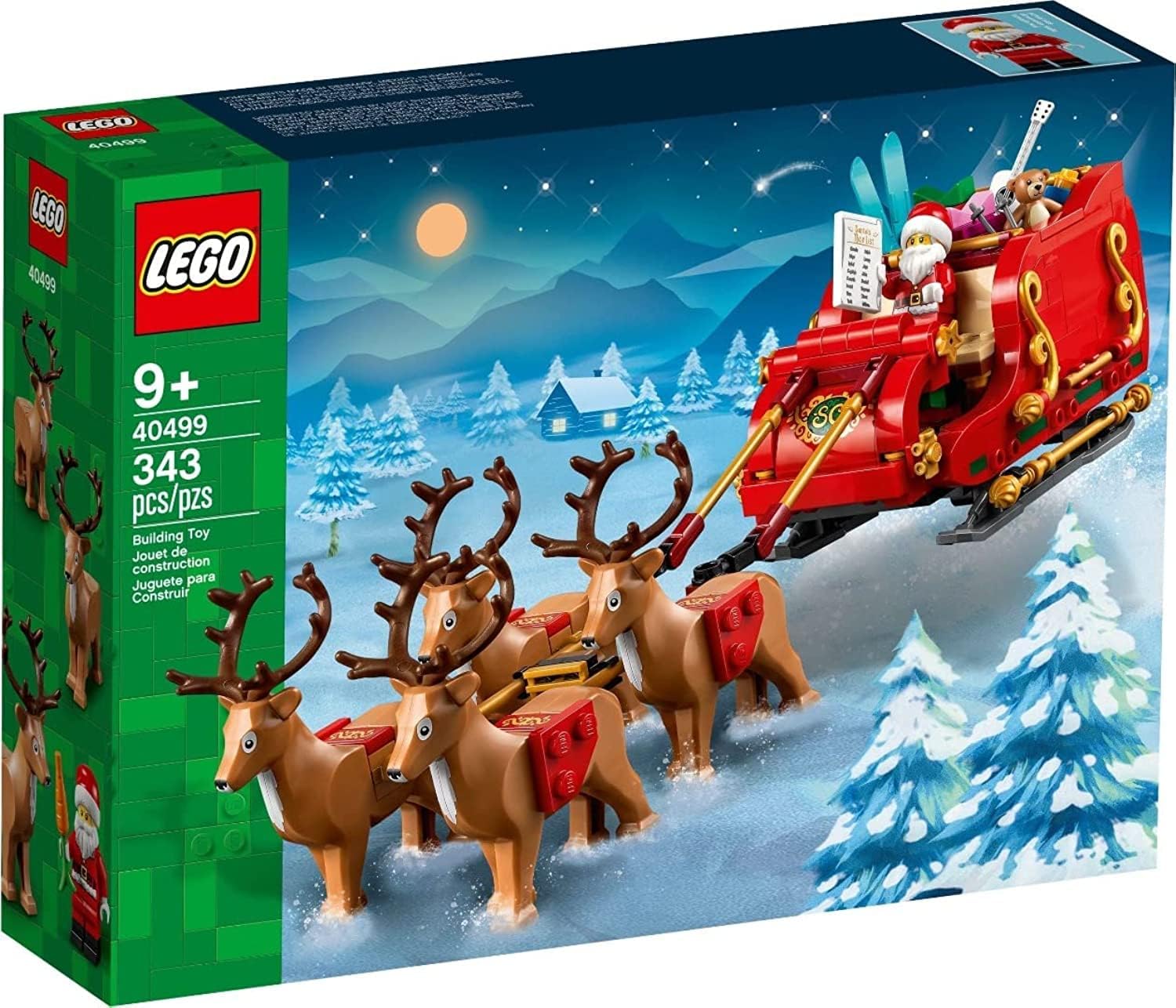 LEGO Santa's Sleigh Set 40499 - Building Toy for Kids 9+