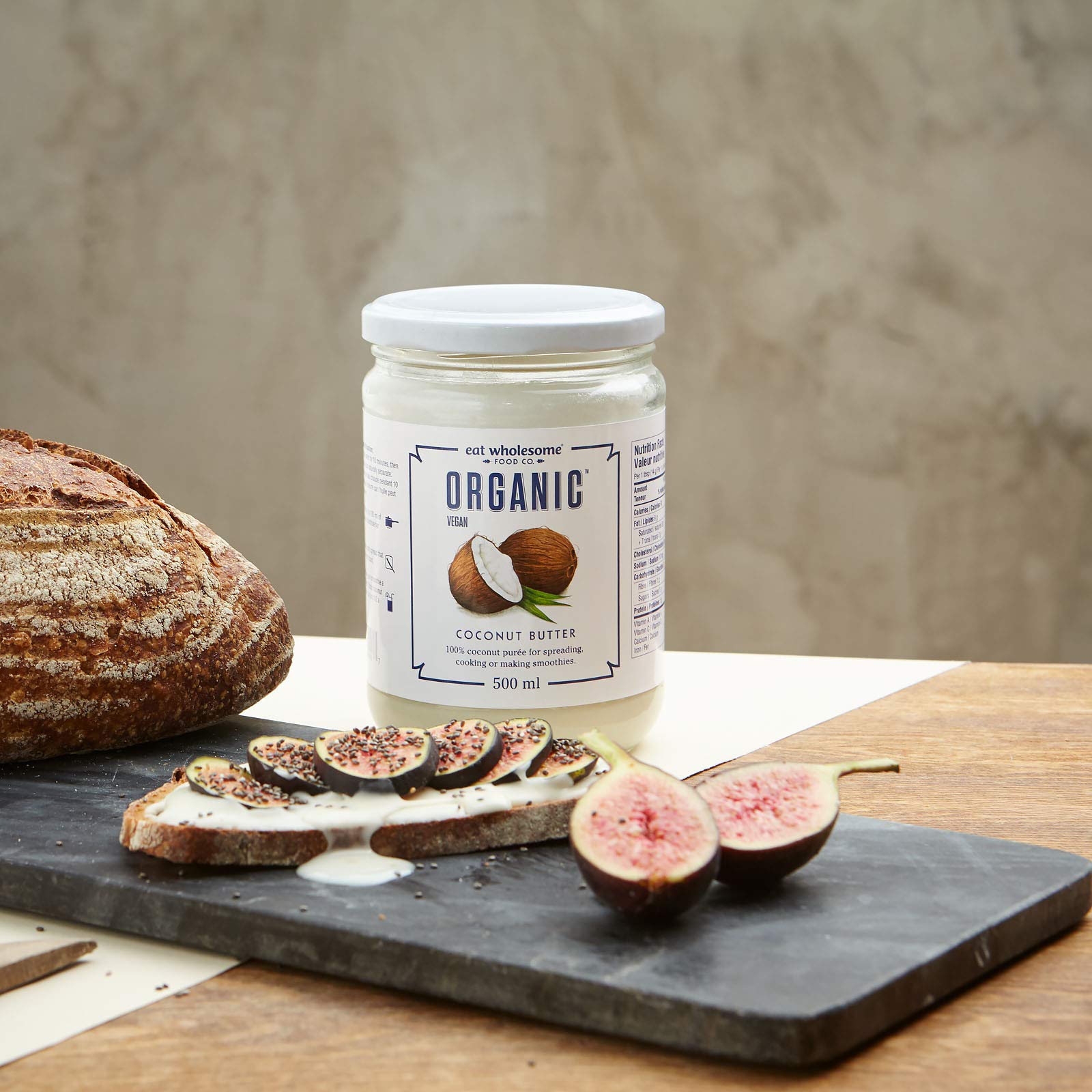 Eat Wholesome Organic Creamed Coconut Butter, 500g - 100% Natural Coconut Purée in Glass Jar 4