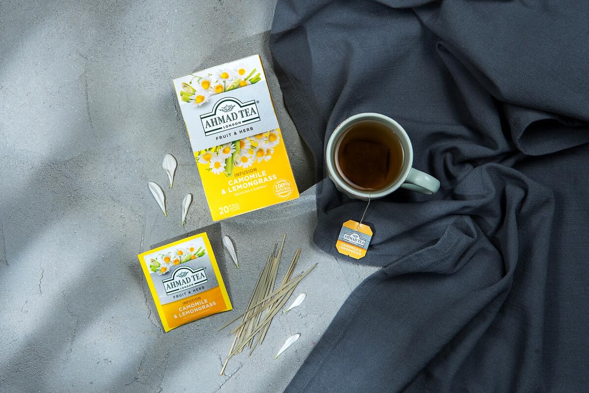 Ahmad Tea - Camomile & Lemongrass Fruit & Herbal Infusion - 20 Tea Bags 4