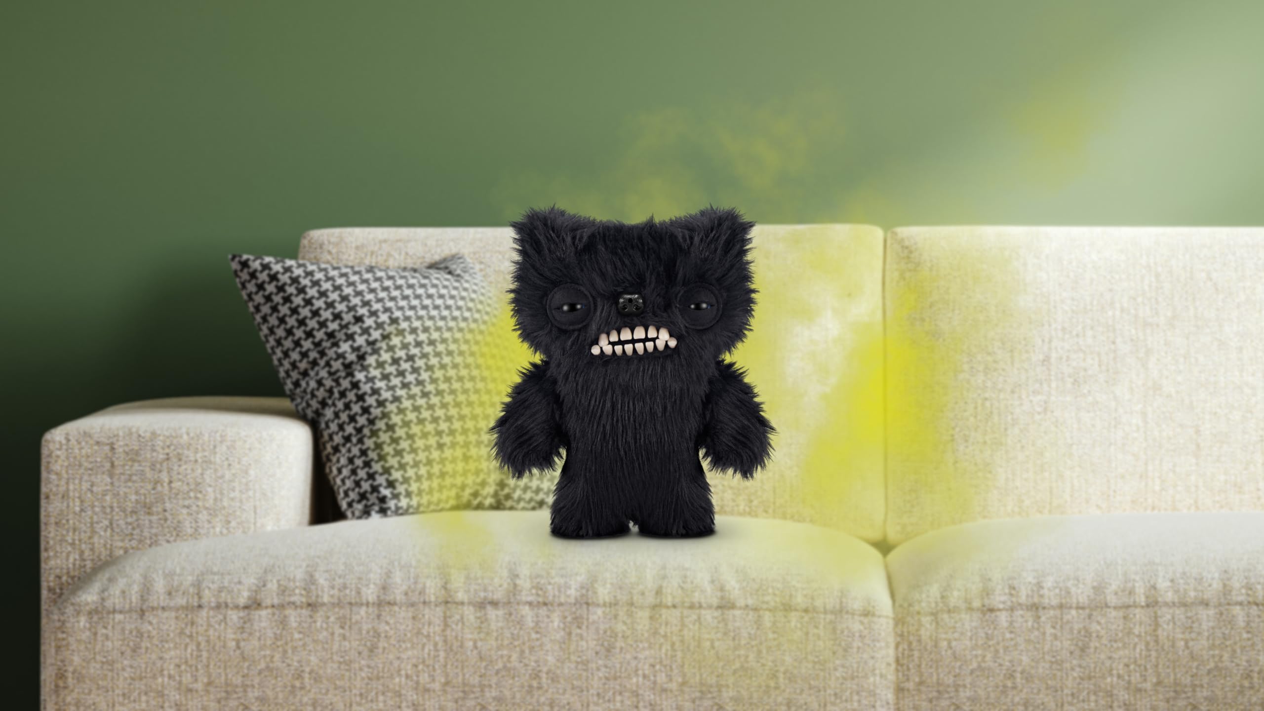 Fuggler Fart Face 9-inch Plush Toy - Motion-Activated Fart Sounds, Collectible with Human-Like Teeth 3