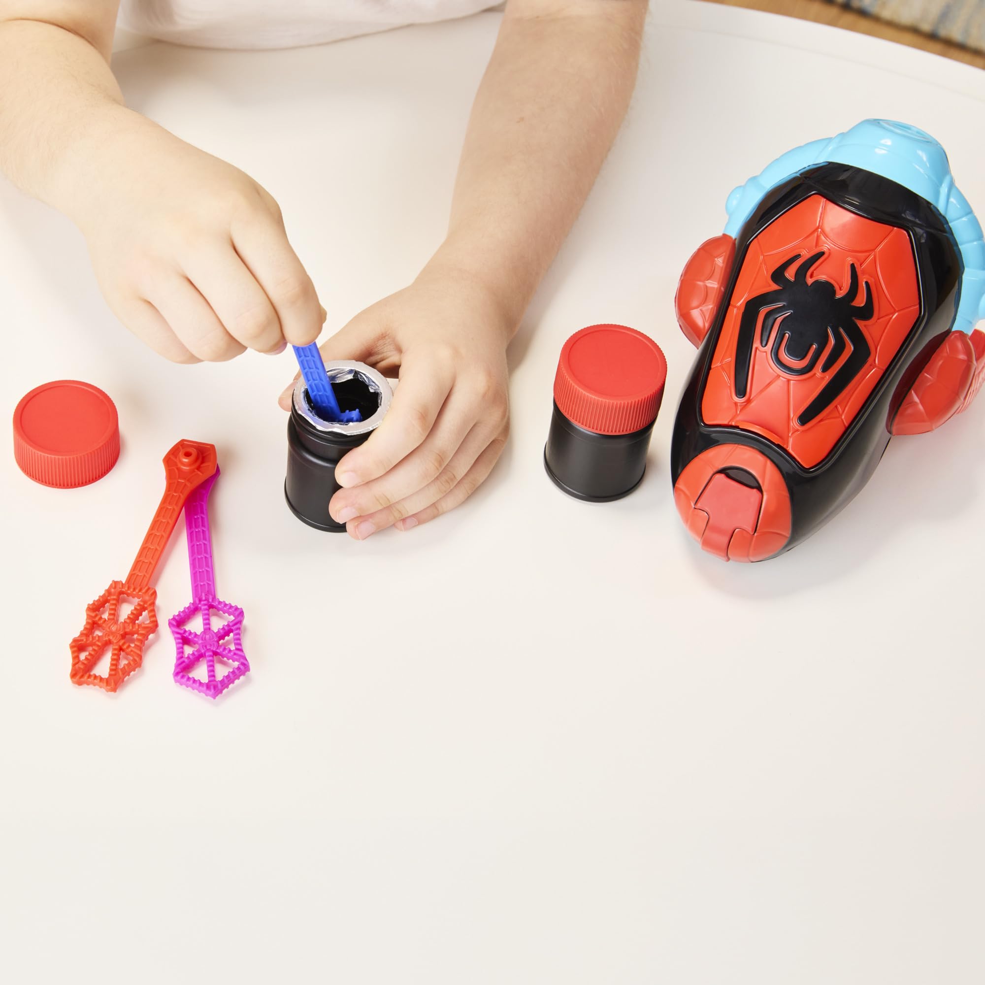 Miles 'Spin' Morales Bubble Slinger - Electronic Web-Blasting Bubble Toy for Kids 3+ 14