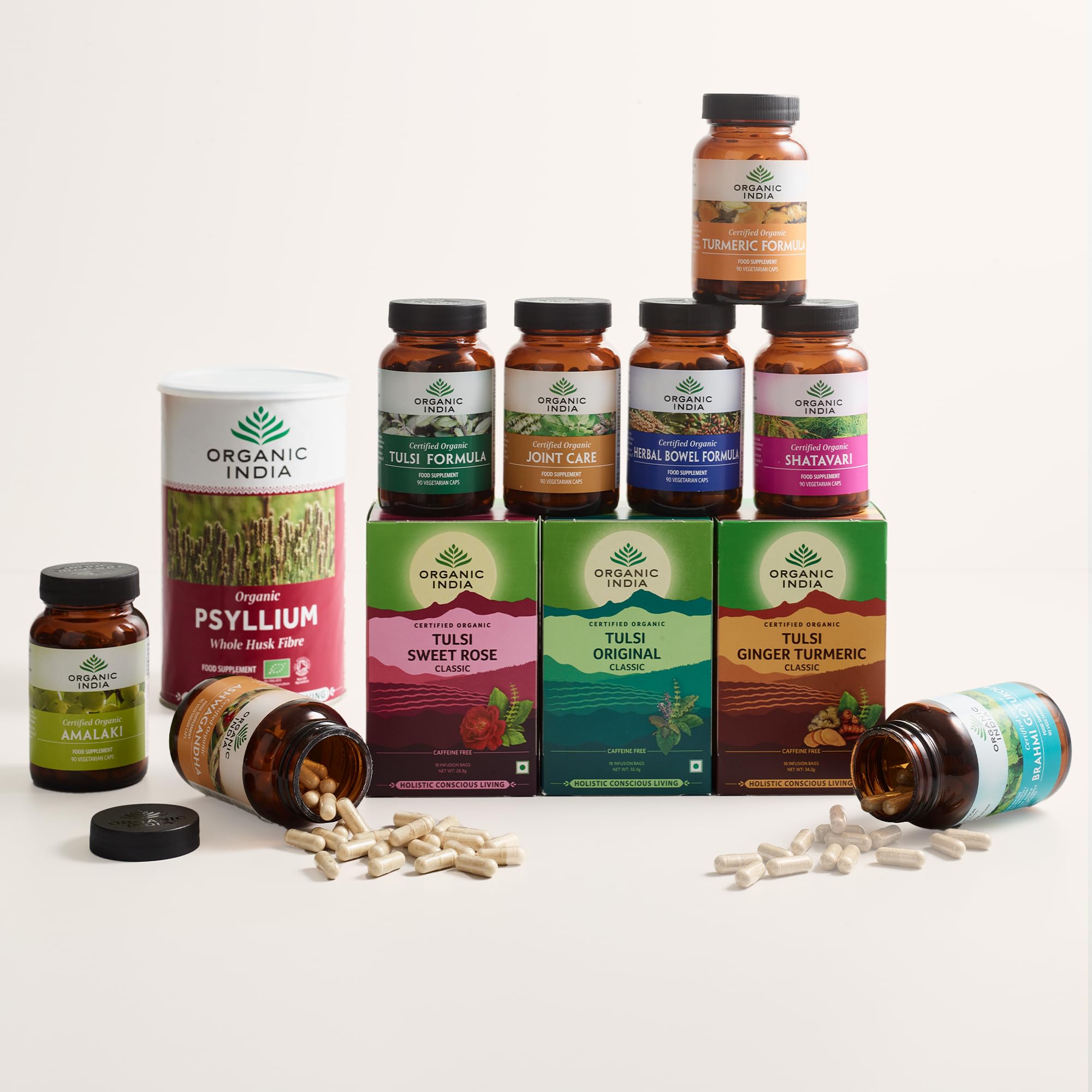 Organic India Tulsi Green Tea Classic, Certified Organic & Vegan, 18 Tea Bags 7