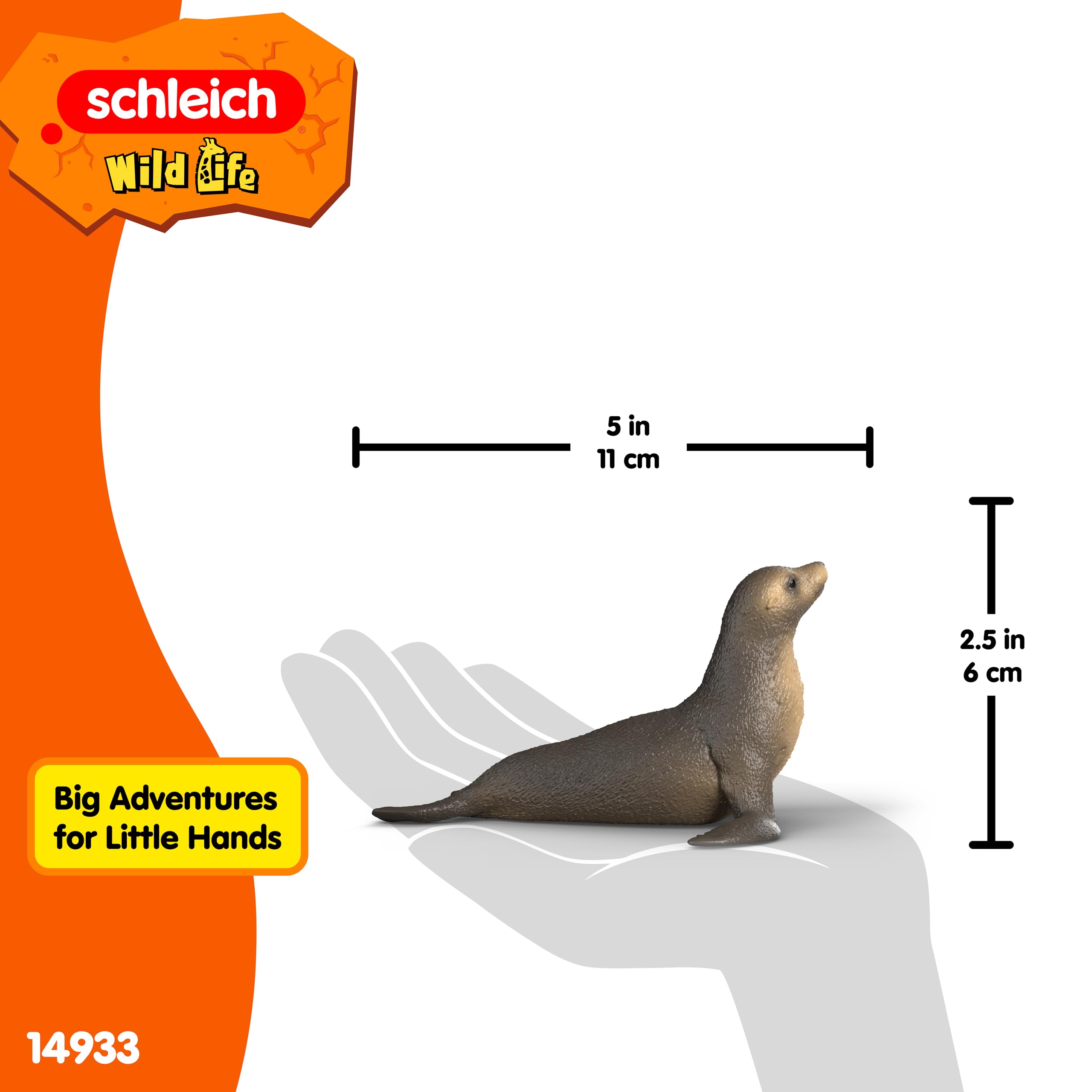 Schleich WILD LIFE Sea lion Figure 14933 | Ages 3+ | Plastic 5