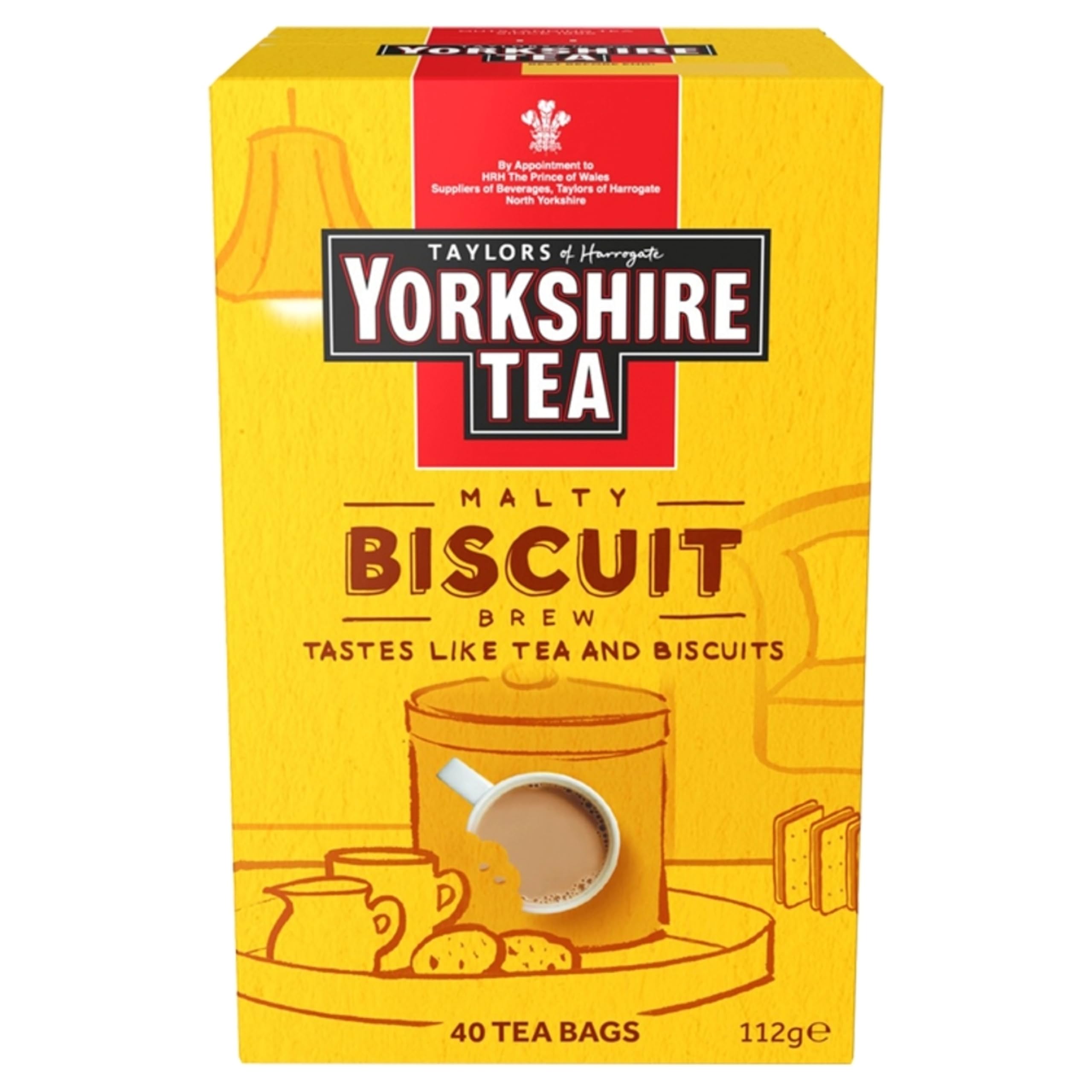 Yorkshire Tea - Biscuit Brew Flavoured Tea Bags, 40 Bags per Box (4 Boxes, 160 Total) 4