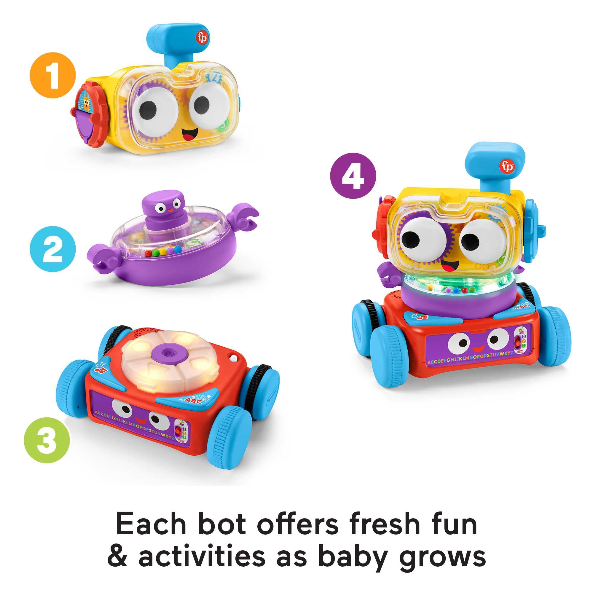 Fisher-Price 4-in-1 Ultimate Learning Bot - Educational Electronic Toy for Ages 6 Months+ 8