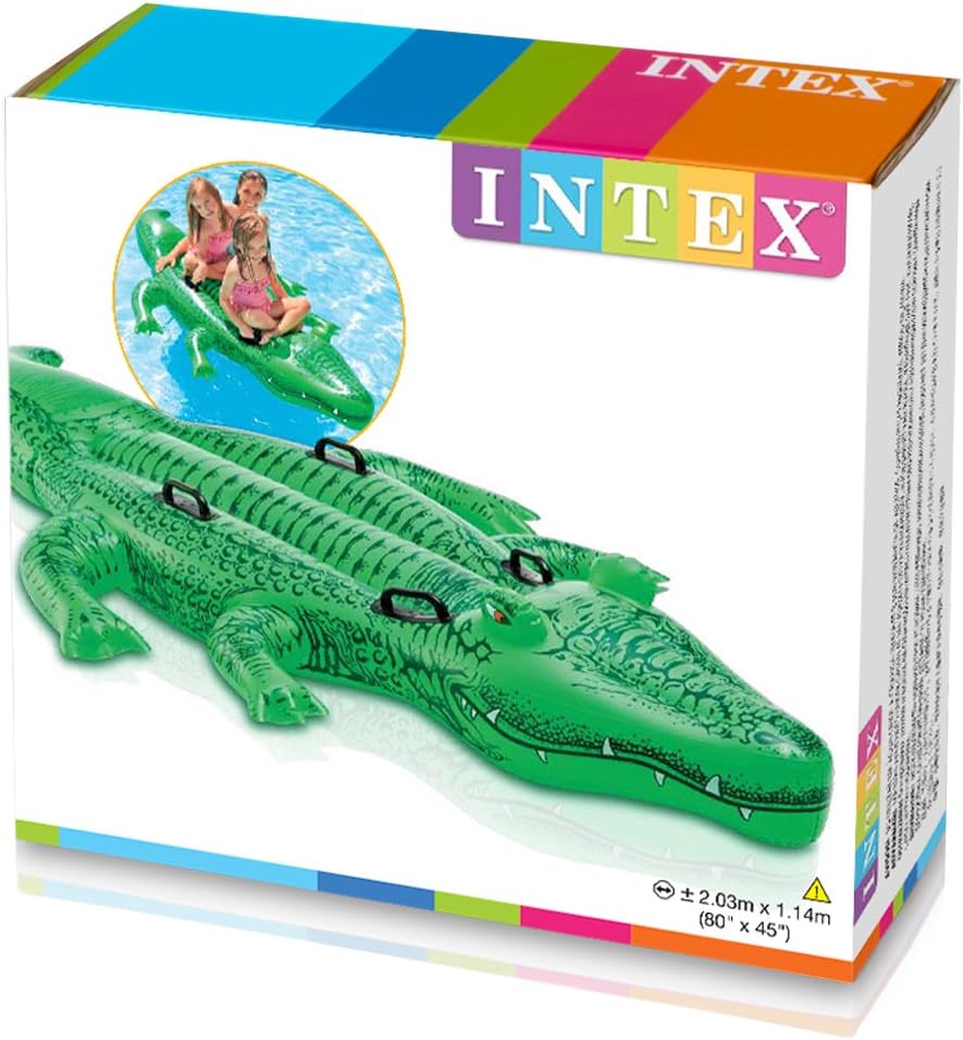 Intex - Giant Gator Children's Large Inflatable Ride-On Alligator (58562EP) 3