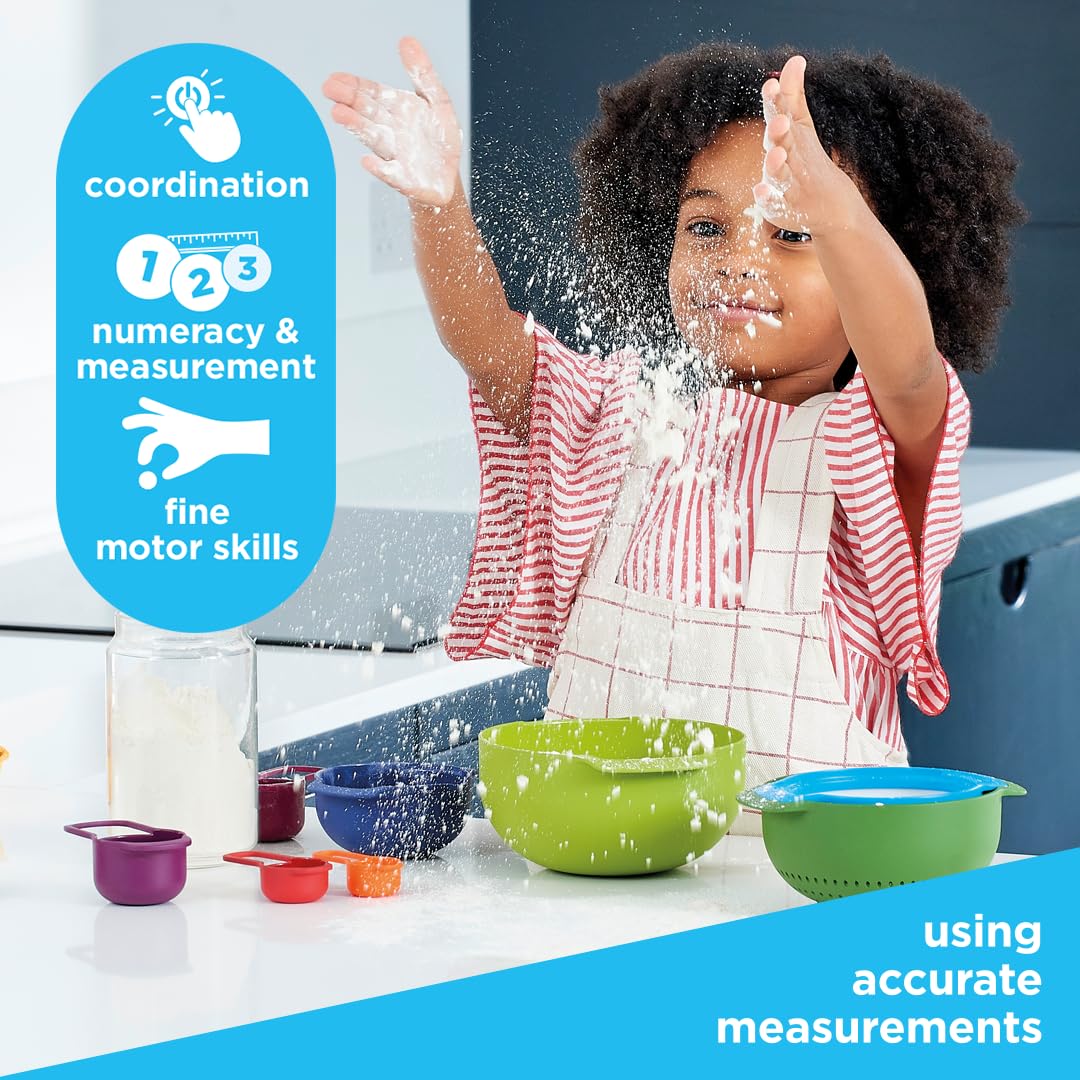 Casdon Joseph Joseph Nest 9 - Colourful Toy Food Prep Set for Kids 3+ 11