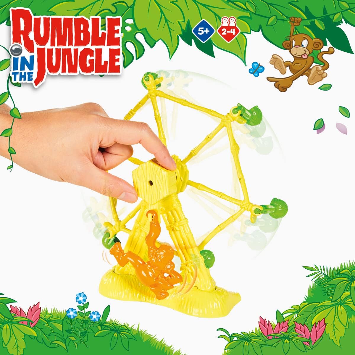 TOMY Games Rumble in the Jungle Board Game, Family Action Game for Kids & Adults 6