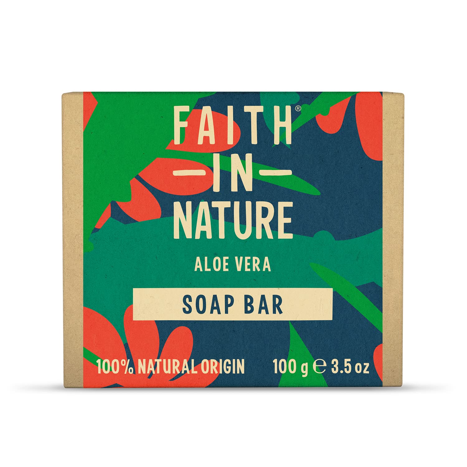 Faith in Nature Organic Aloe Vera Soap Bar (100g)