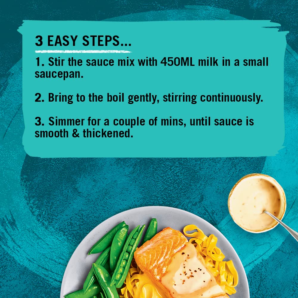 Schwartz Lemon Butter Sauce Mix 38g - Pack of 6 | Creamy Zesty Sauce for Fish | Vegetarian, No Artificial Flavours 3