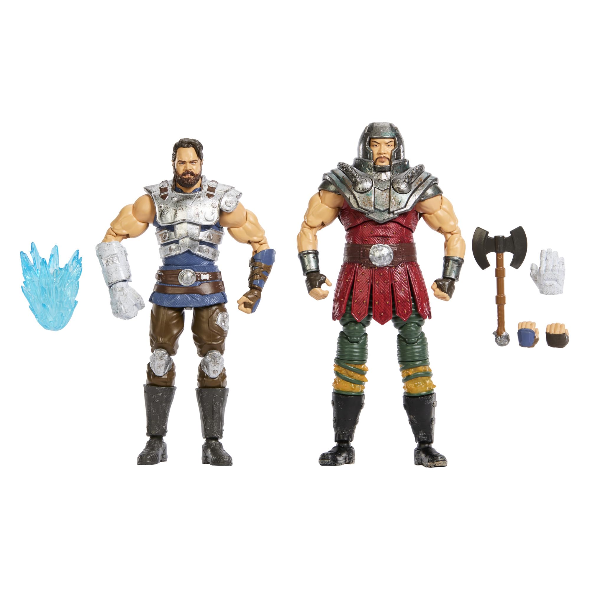 Masters of the Universe Chronicles Ram Man & Fisto Action Figures - 6.5 Inch Scale | 30 Points of Articulation
