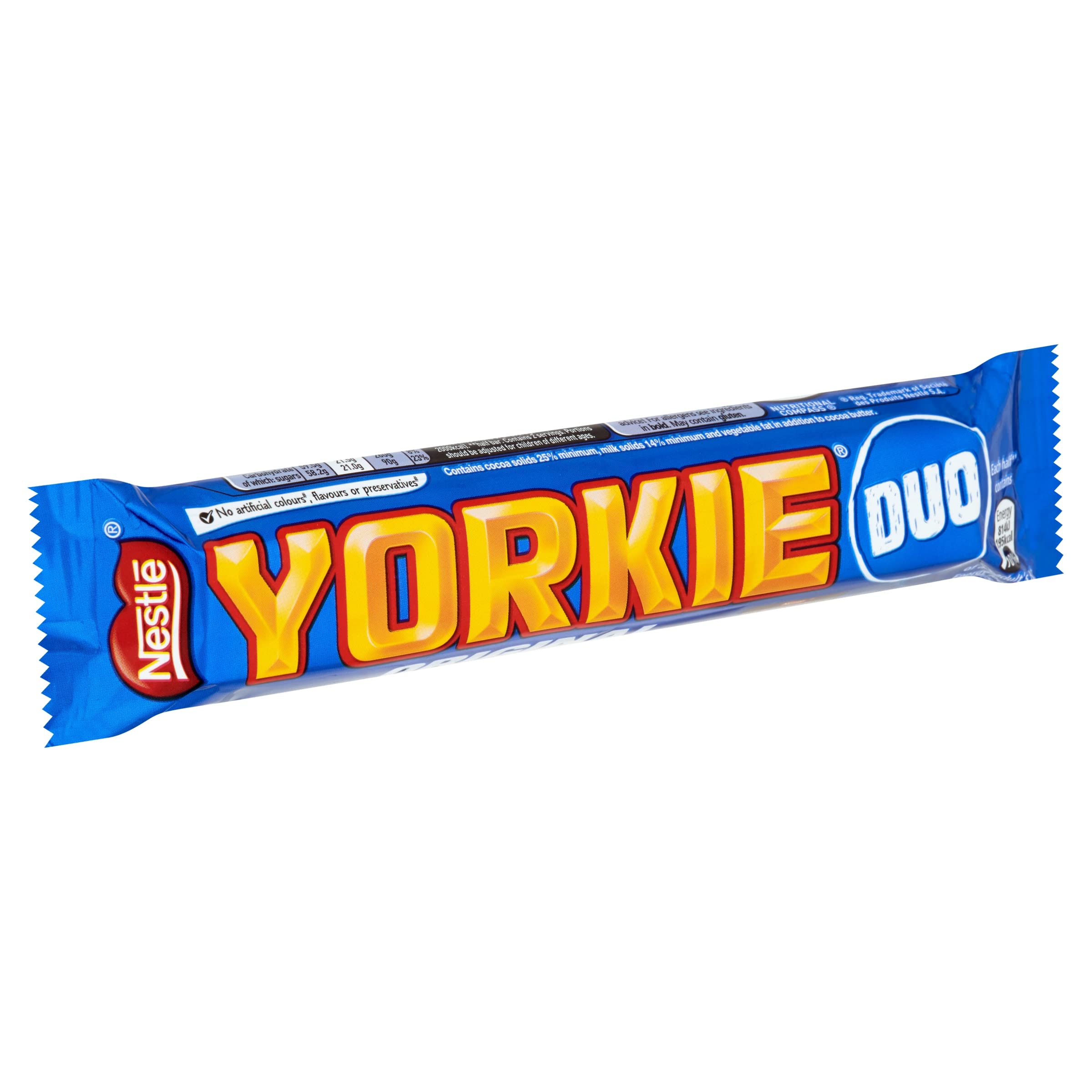 Yorkie Duo Milk Chocolate Bars 72g (Pack of 24) - Creamy Smooth Chunky Chocolate 4