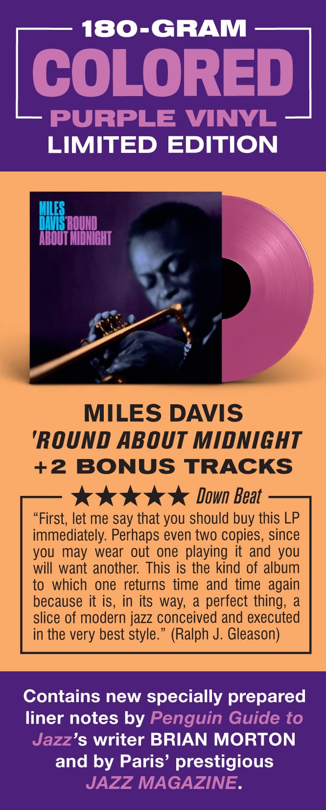 Miles Davis - Round About Midnight [180g Purple Vinyl]