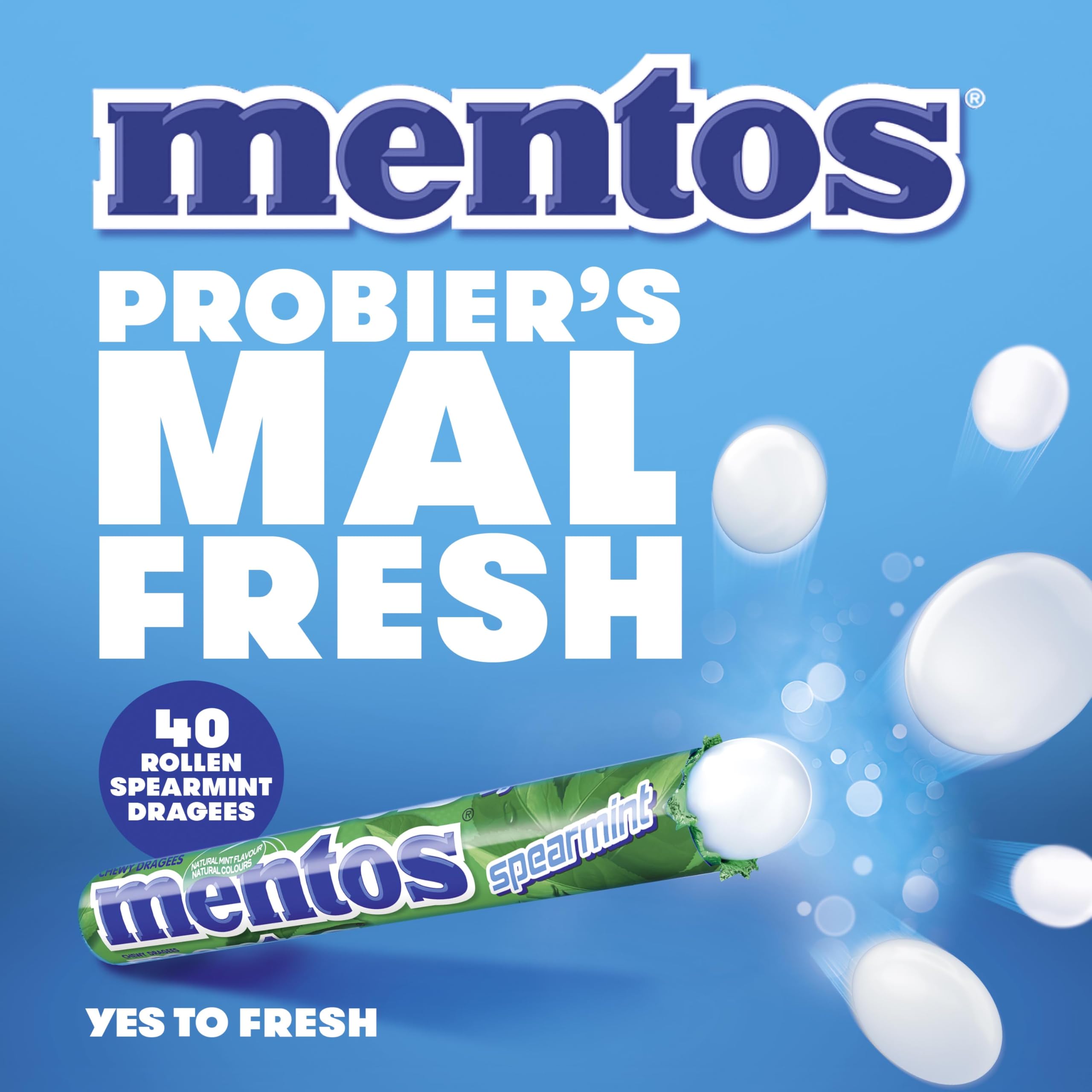 Mentos Spearmint Soft Mints - Refreshing Chewy Sweets with Natural Colours, Vegetarian Friendly - 40 Rolls 8
