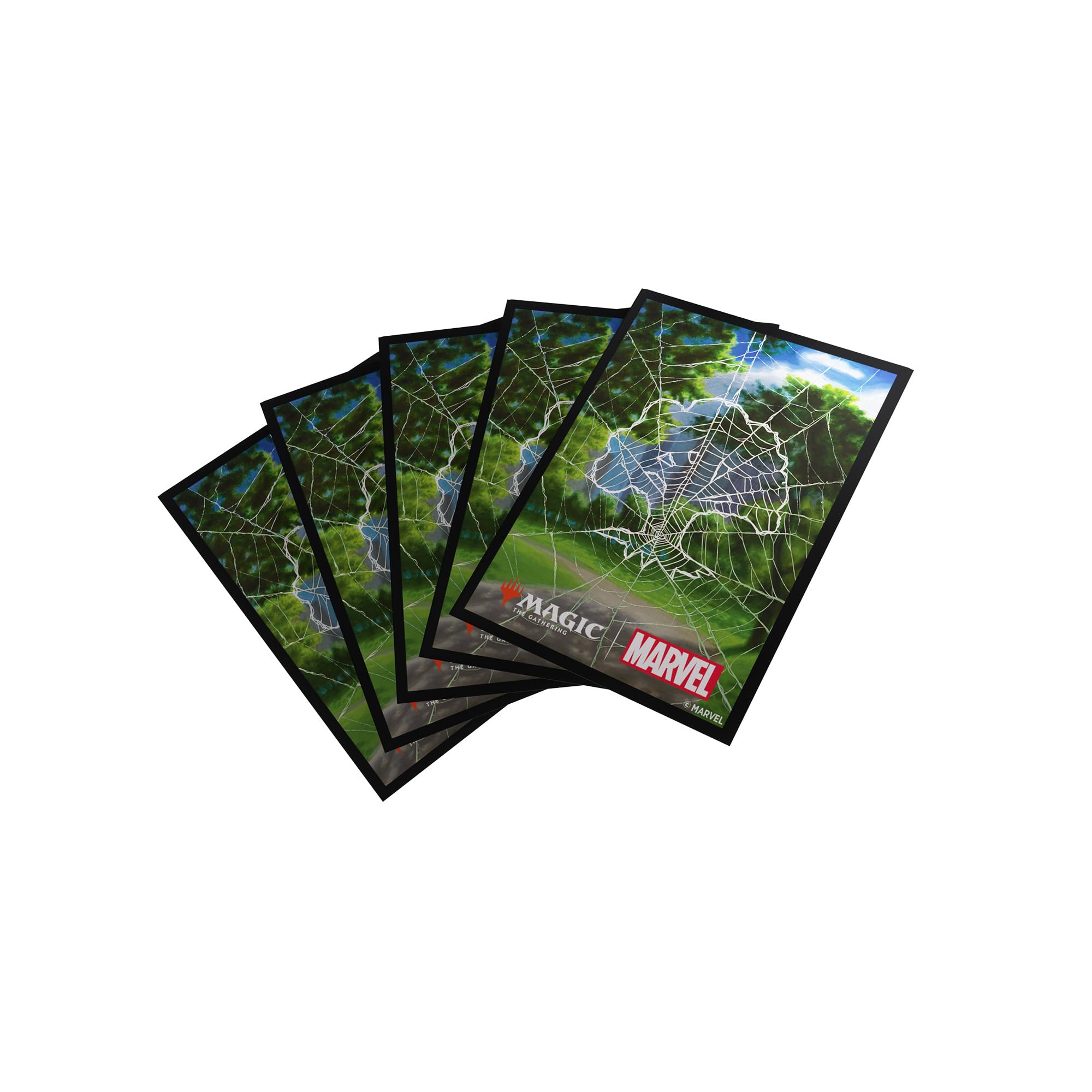 Gamegenic Premium Art Sleeves - Spider-Man Forest | Matte Back, Clear Front | 105 Count