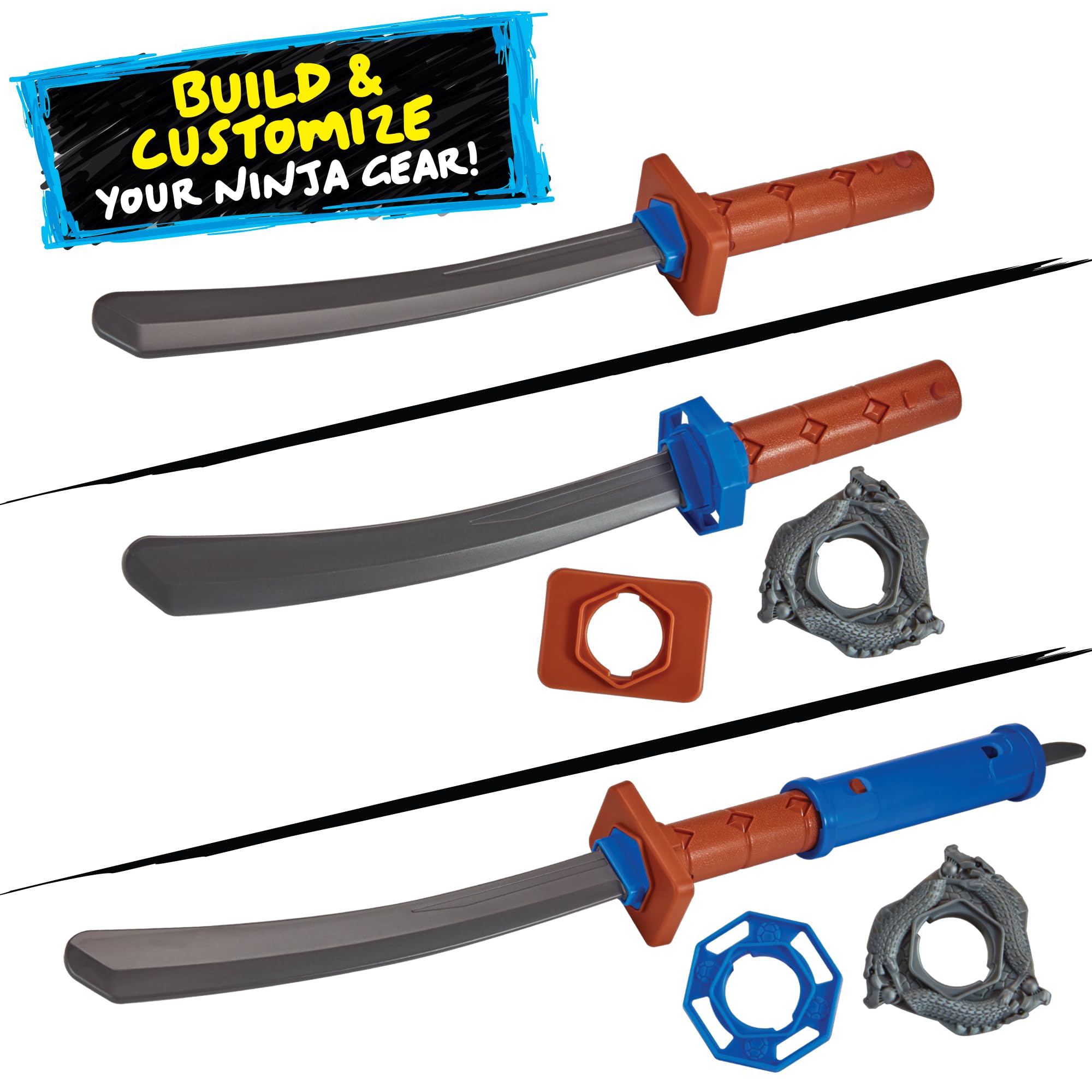 Teenage Mutant Ninja Turtles Build N Battle Leonardo Katana Sword Roleplay Set | Ages 4+