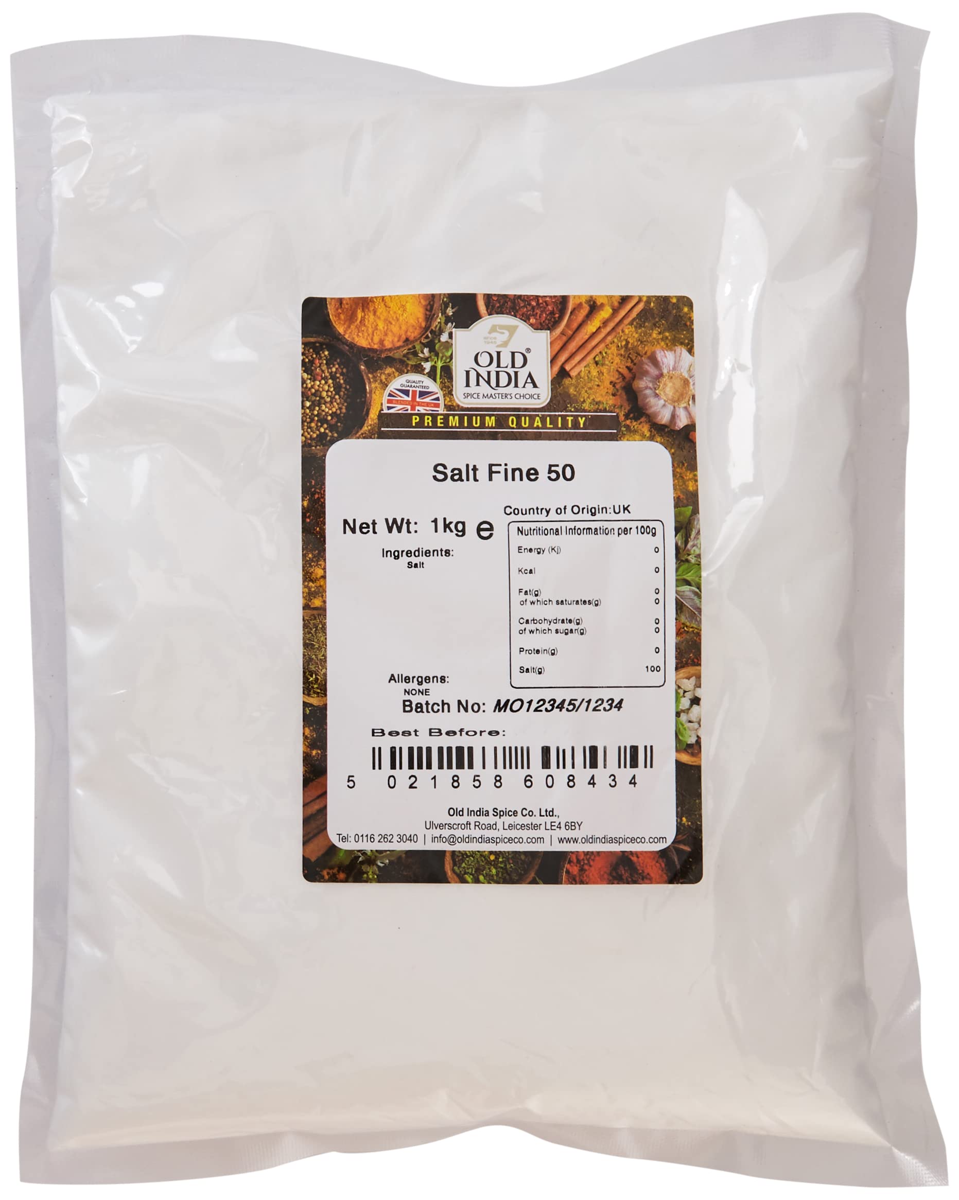 Old India Fine Salt - 100% Natural & Additive Free | 1 kg Pack
