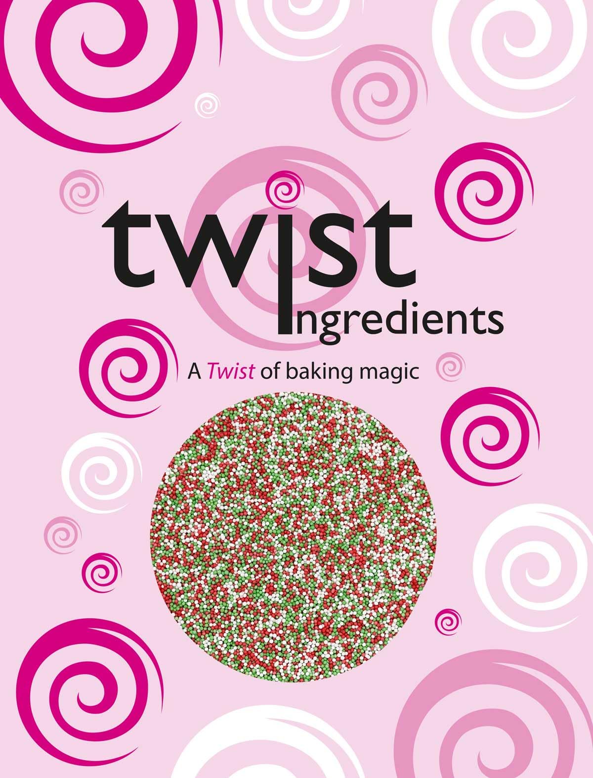 Twist Ingredients - 100s and 1000s Festive Matt Sugar Balls 800g 10