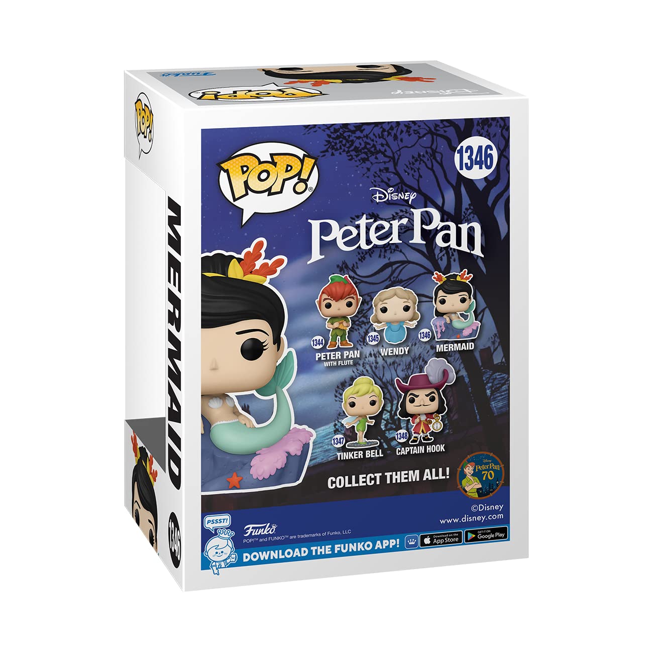 Funko Pop! Disney: Peter Pan 70th Anniversary - Mermaid Vinyl Figure #1346 (70696) 5