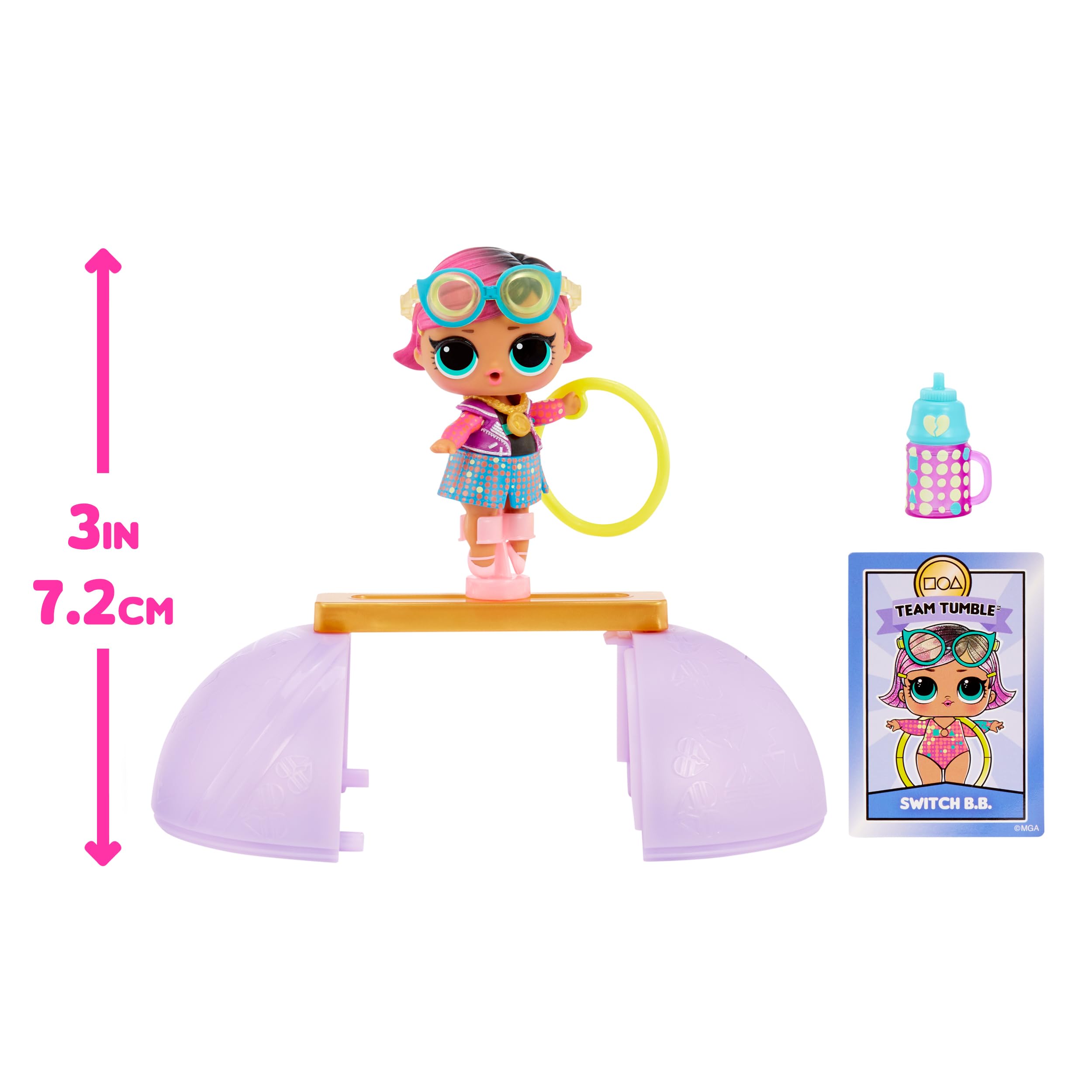 L.O.L. Surprise! All Star Sports - Gymnastics Theme Collectible Doll with Balance Beam Ball & 8 Surprises - Ages 3+ 3