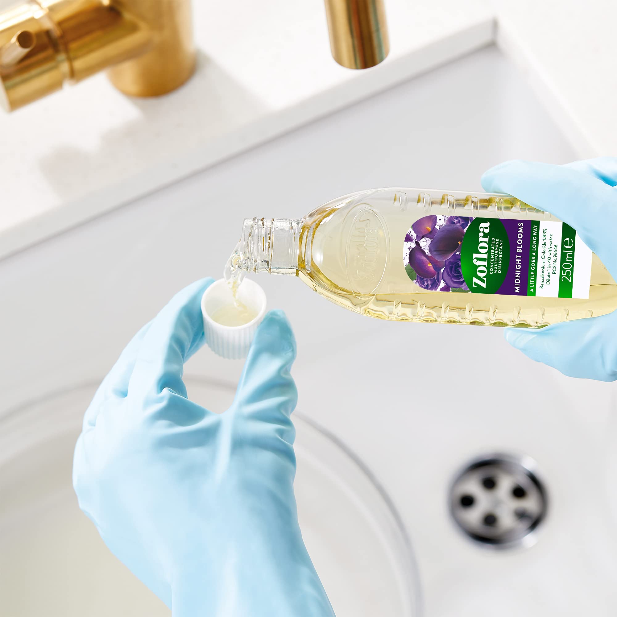 Zoflora Midnight Blooms Concentrated 3-in-1 Multipurpose Disinfectant (6 x 250ml) 4