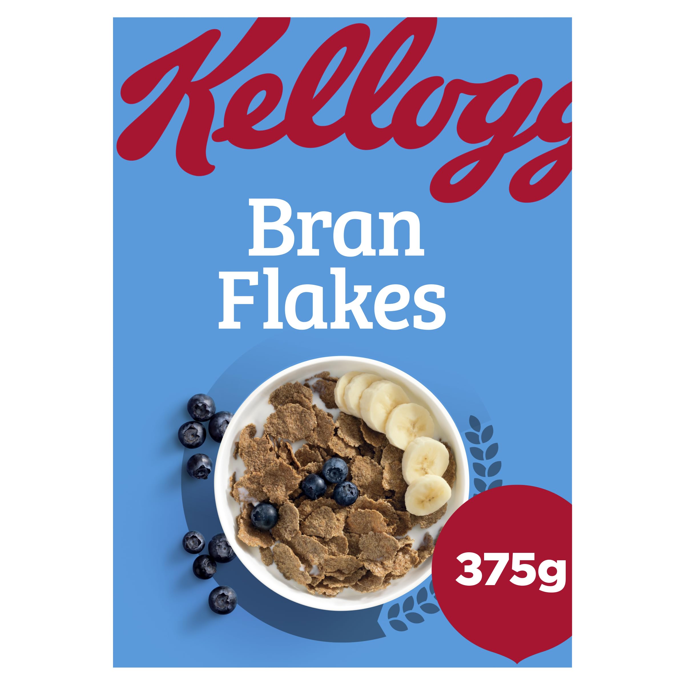 Kellogg's Bran Flakes Cereal 375g - High in Natural Wheat Bran Fibre