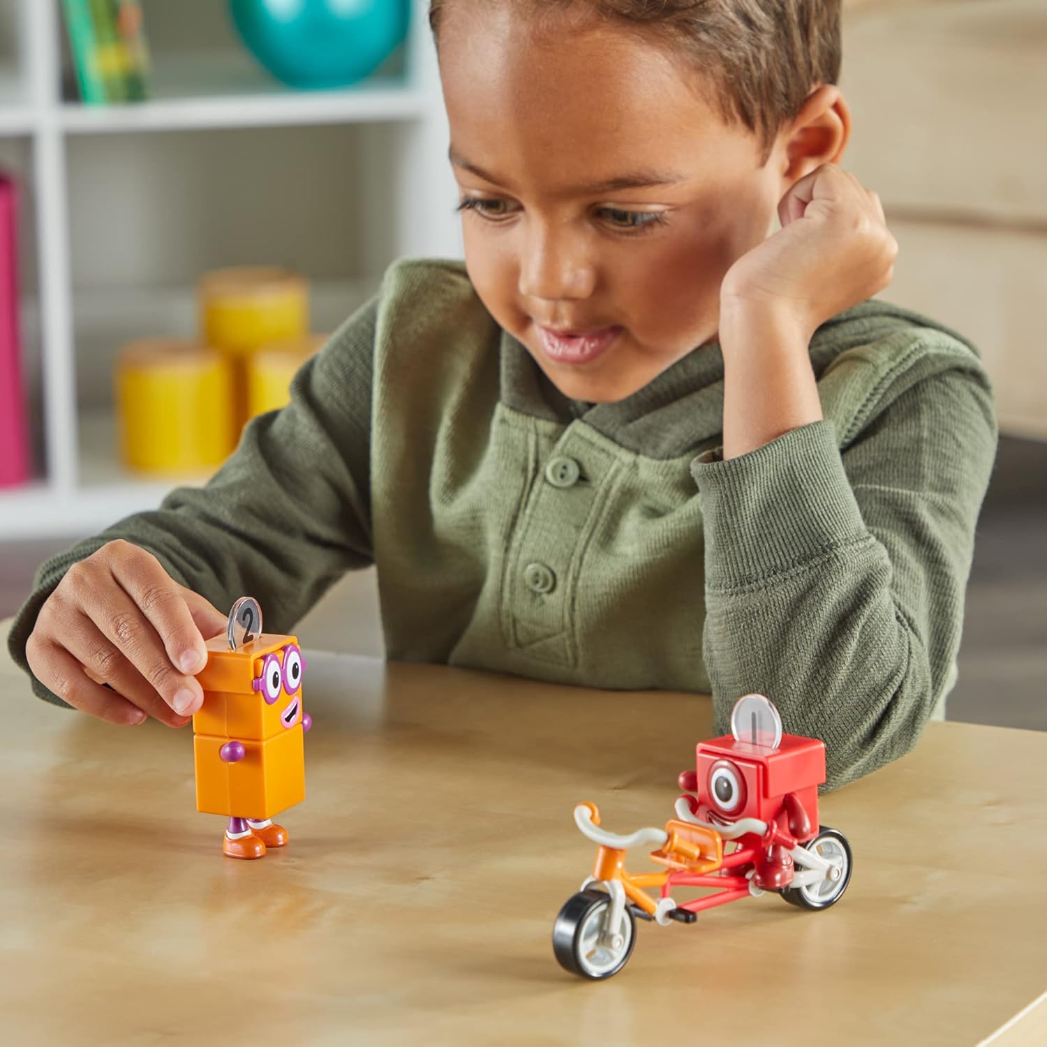 Numberblocks One and Two Bike Adventure - Tandem Bike Playset for Ages 3-7 8