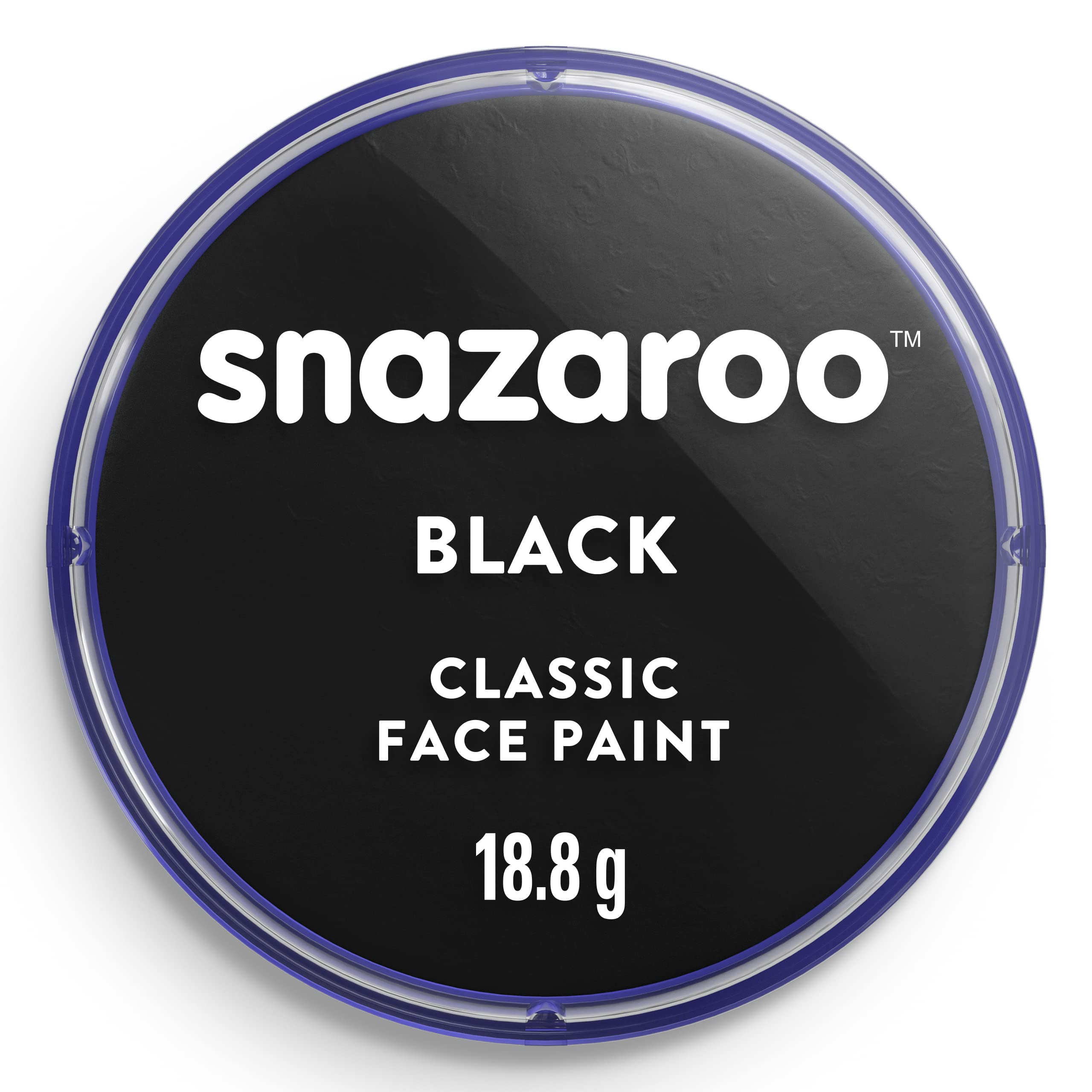 Snazaroo Classic Face and Body Paint - Black, Water-Based, Easy to Apply & Remove | 18.8g